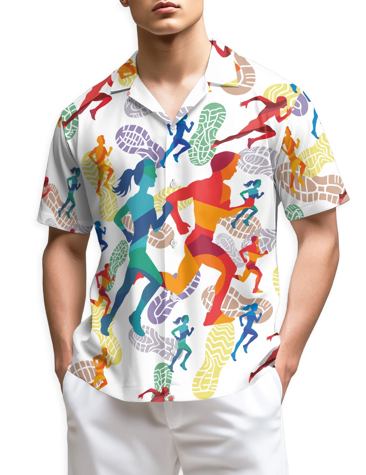 NETHOUSE Bass Fishing Hawaiian Shirt for Men, Fishing Lover Gifts, Summer Button Down Shirts, Aloha Beach Short Sleeve, S-5XL