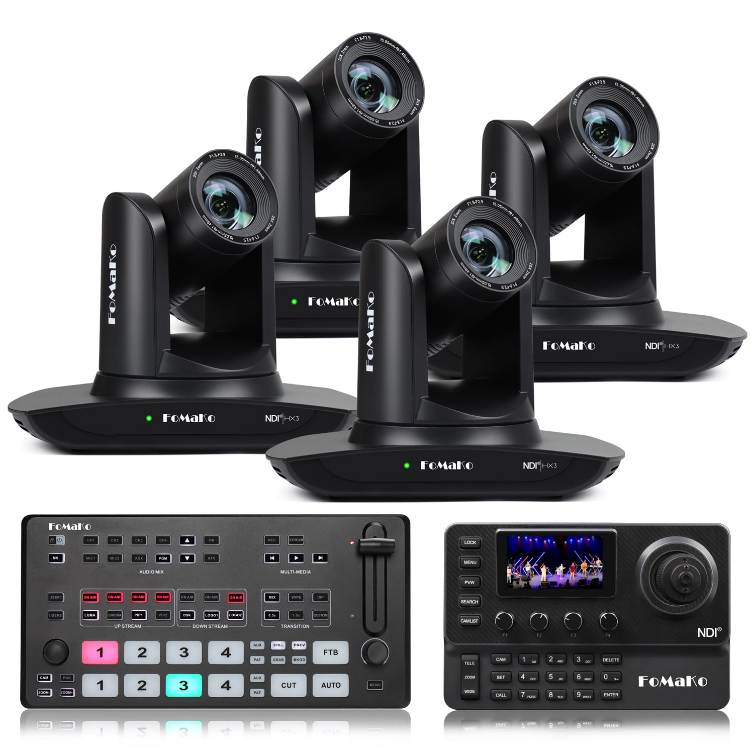 Amazon.com: FoMaKo 20x Optical Zoom NDI Camera, AI Auto Tracking