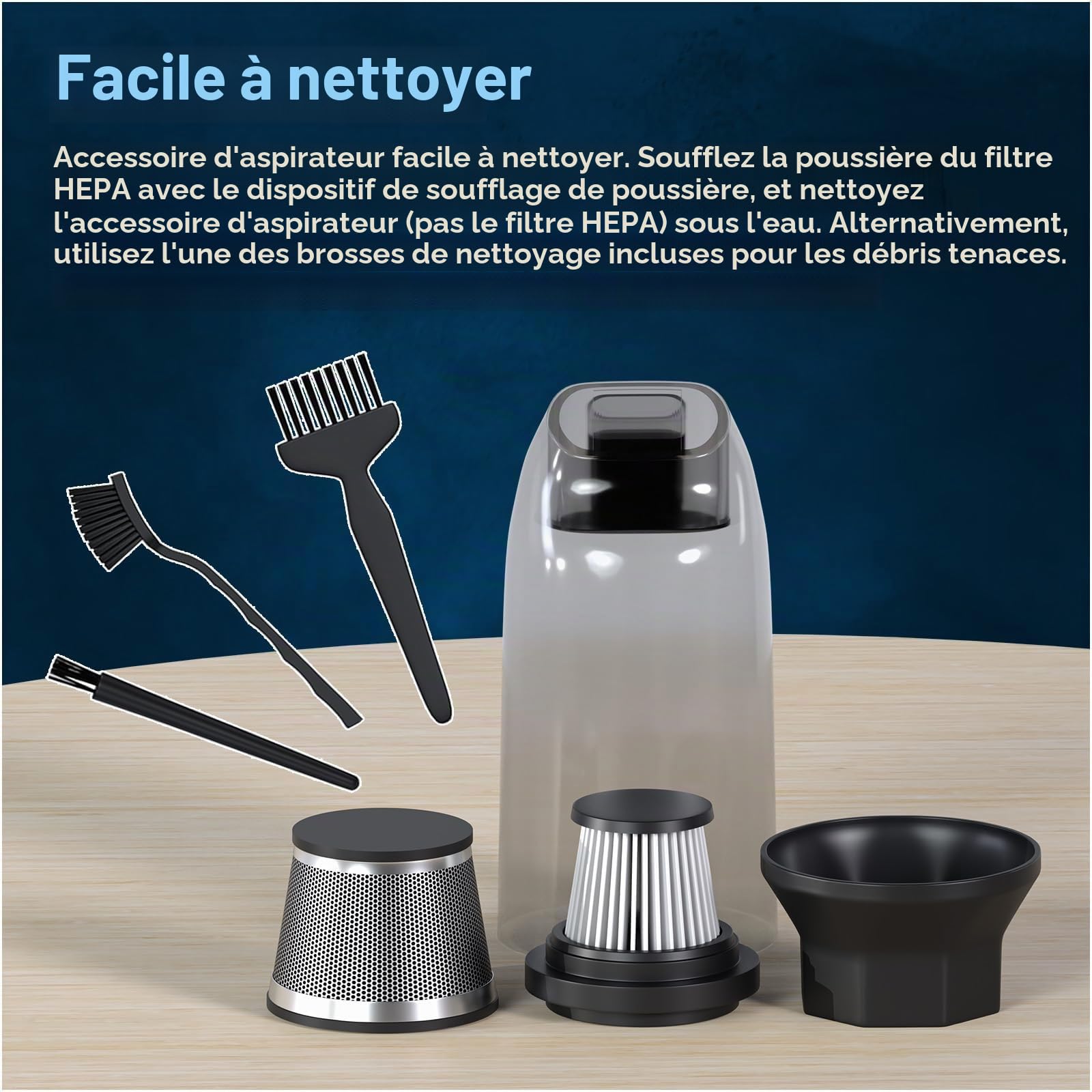 MMOBIEL Souffleur Air Comprimé Électrique et Aspirateur sans Fil 131000 RPM, 12.6V, 6000mAh – Nettoyeur Rechargeable USB-C, Puissant pour Clavier, PC, Ordinateur Portable, Électronique, Voiture