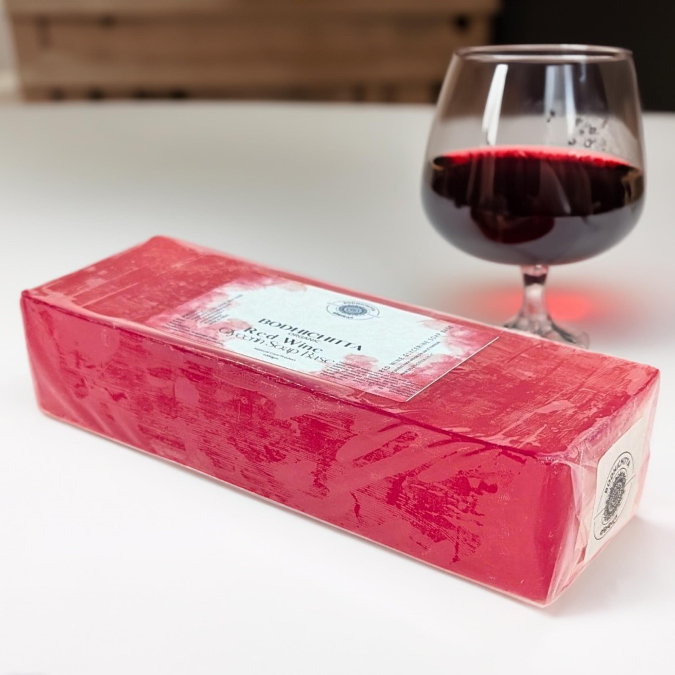 Bodhichitta Ultra Clear Transparent Glycerin Soap Base & Red Wine Soap Base for Glowing Skin Soap Base Combo for DIY Soap Making Pack Of 2 (1000g each) 1