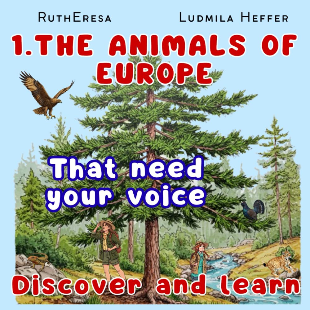 1. The Animals of Europe That Need your Voice, Discover and Learn: A book with critical facts about 36 endangered species. An educational adventure ... Animals of the Continents Discover and Color)