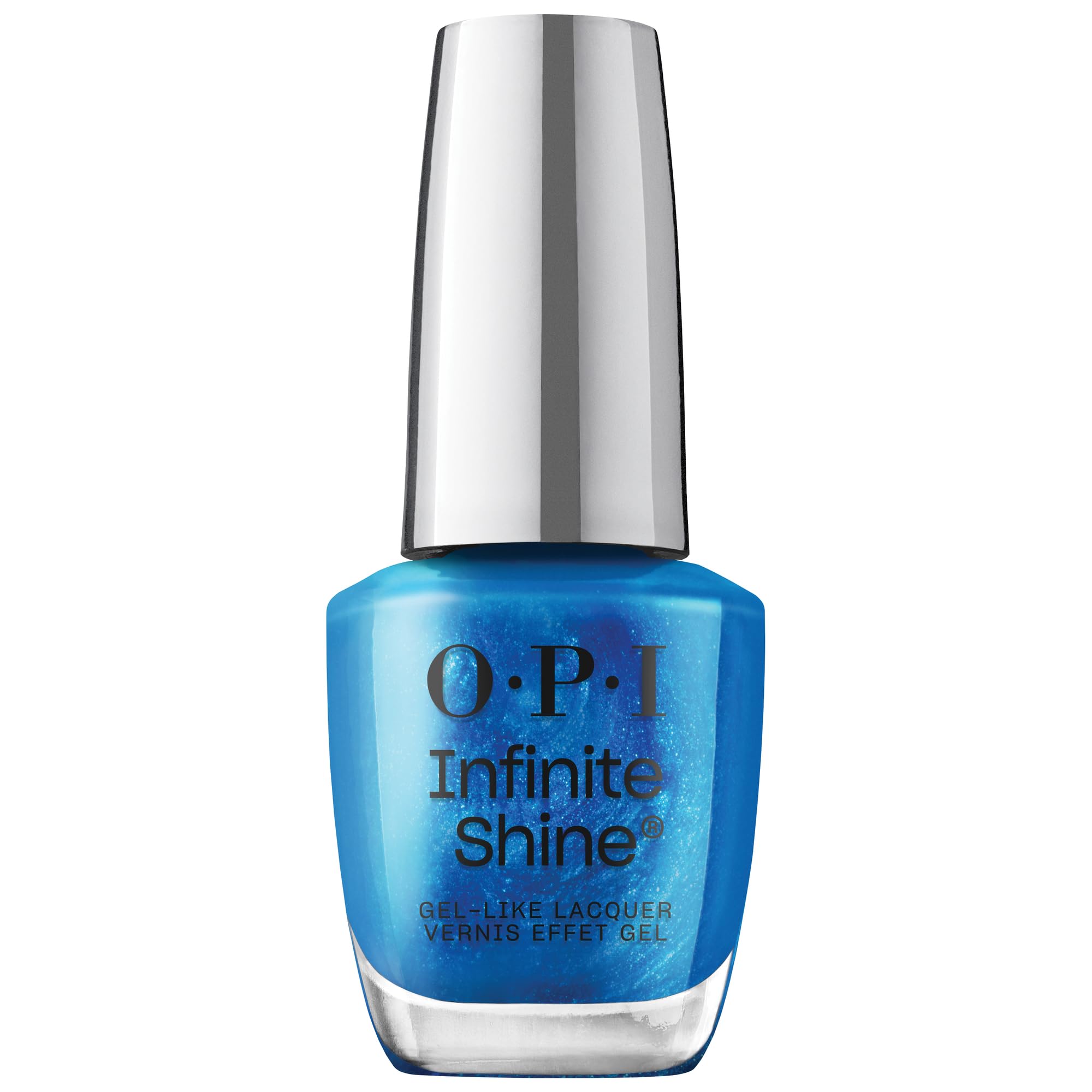 OPI Infinite Shine Blautöne – vorgehärtete Gel-Technologie ohne UV-Lampe – bis zu 11 Tage Halt – langanhaltender, veganer Nagellack – 15ml