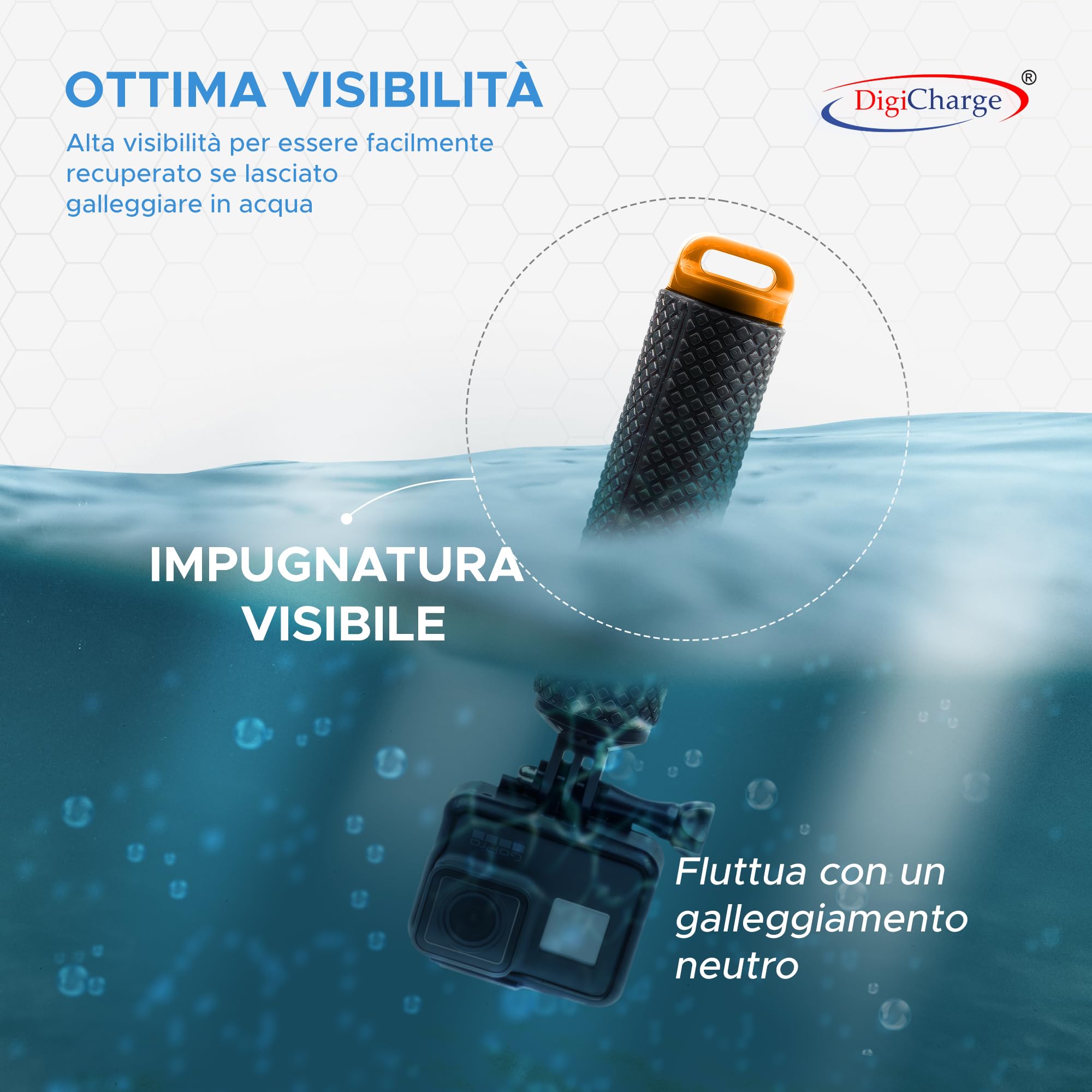 Impugnatura Galleggiante Per GoPro - Bastone Galleggiante Impermeabile Per Action Cam - Foto 8