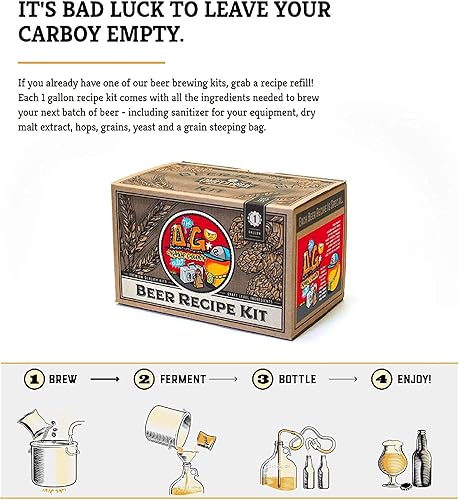 Miniatura 10 de Kit de recetas para elaborar cerveza ingredientes  fabrica tu propia cerveza con Home Brewing - 1 galón Hefeweizen