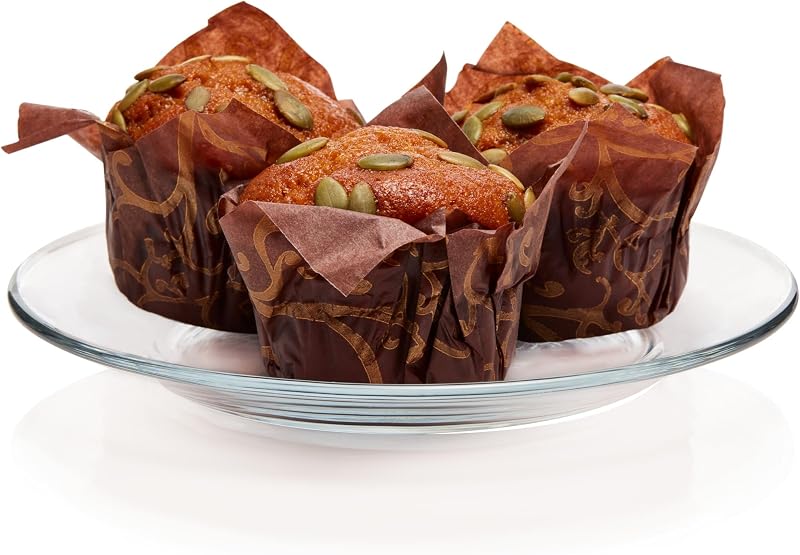 Moderno Glass Salad and Dessert Plates, Set of 12