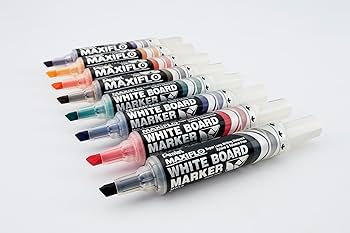 筆記具 d1k Amazon.com : Pentel Maxiflo Dry Wipe Chisel Tip Marker