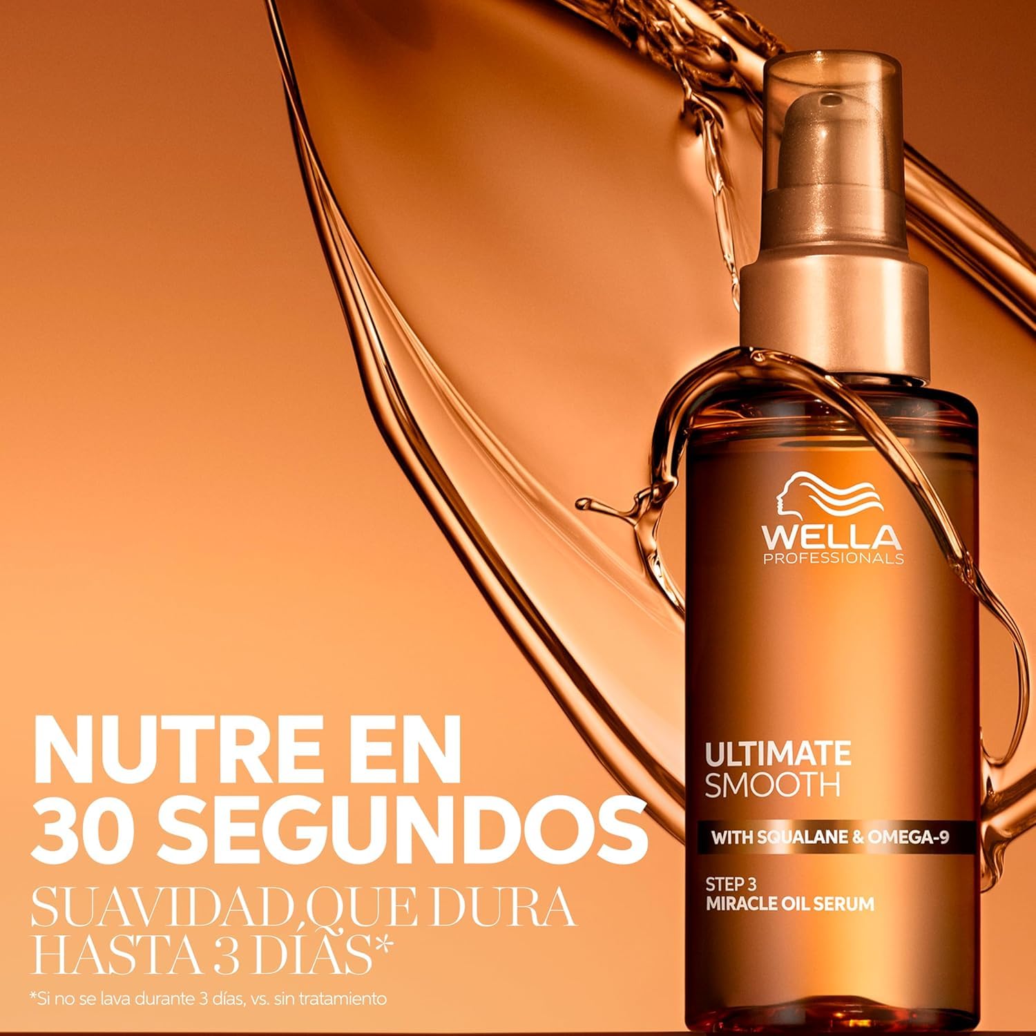Wella Professionals - Pack Ultimate Smooth - Champú (250ml) + Acondicionador (200ml) + Sérum Miracle Oil (30ml) - Tratamiento para Cabello con Escualano y Omega 9 - Cabello Seco, Apagado y Encrespado