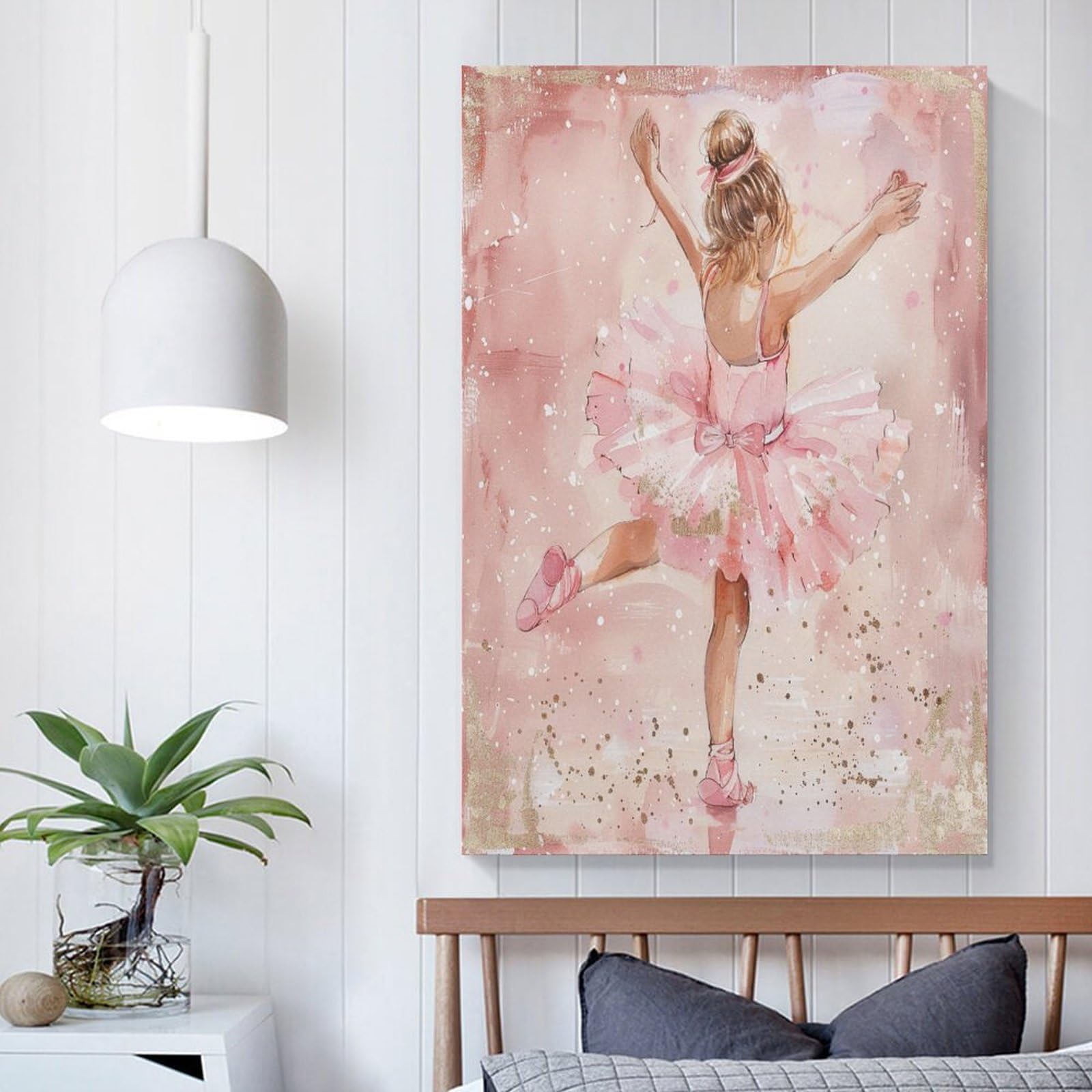 Amazon.com: HighonHi Canvas Print Baby Girl's Ballet Nursery