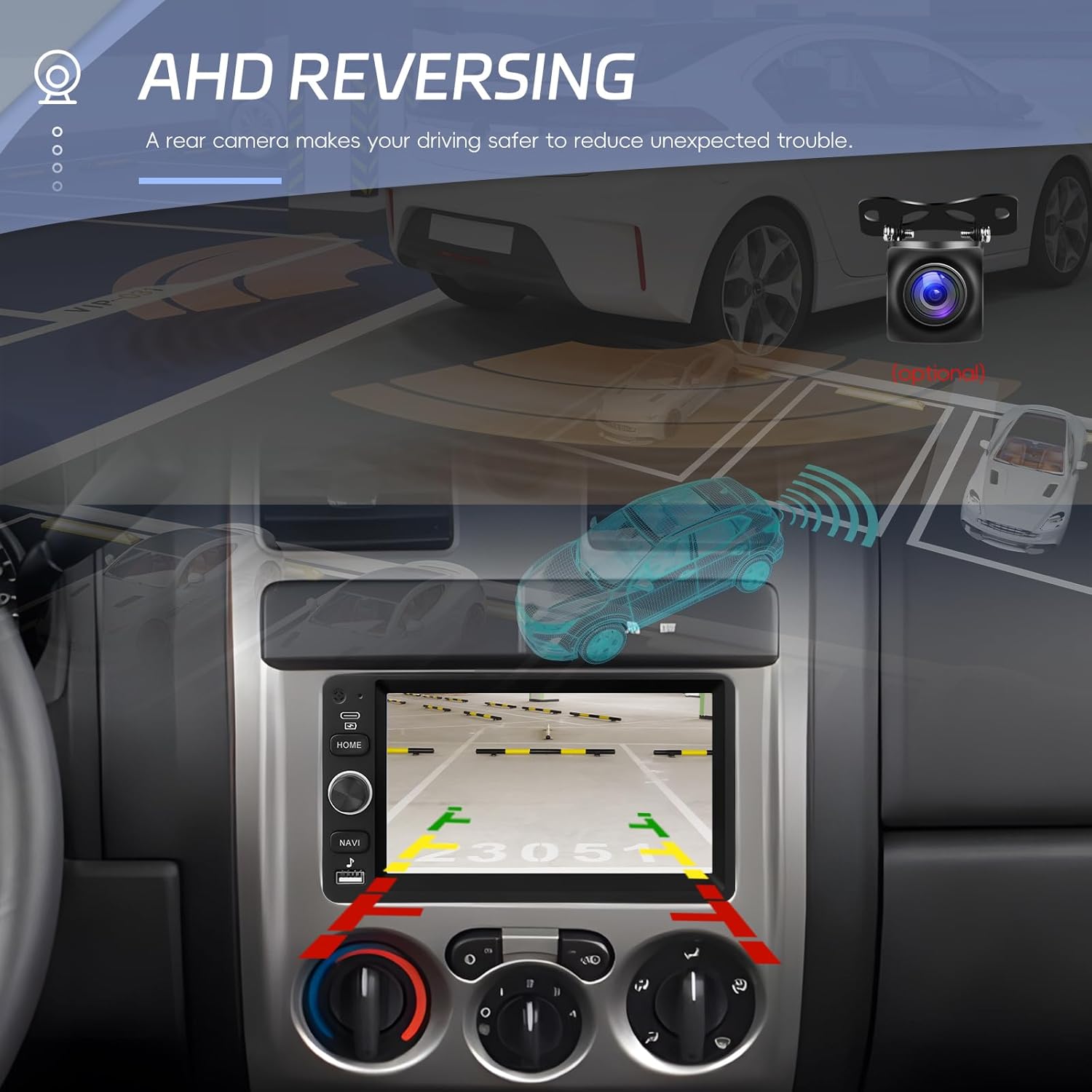 Android Car Stereo for Chevrolet Chevy Silverado SSR Impala Tahoe GMC Sierra Yukon Hummer H2 7 Inch Touchscreen Car Radio with Wireless Carplay Android Auto GPS Navigation WiFi