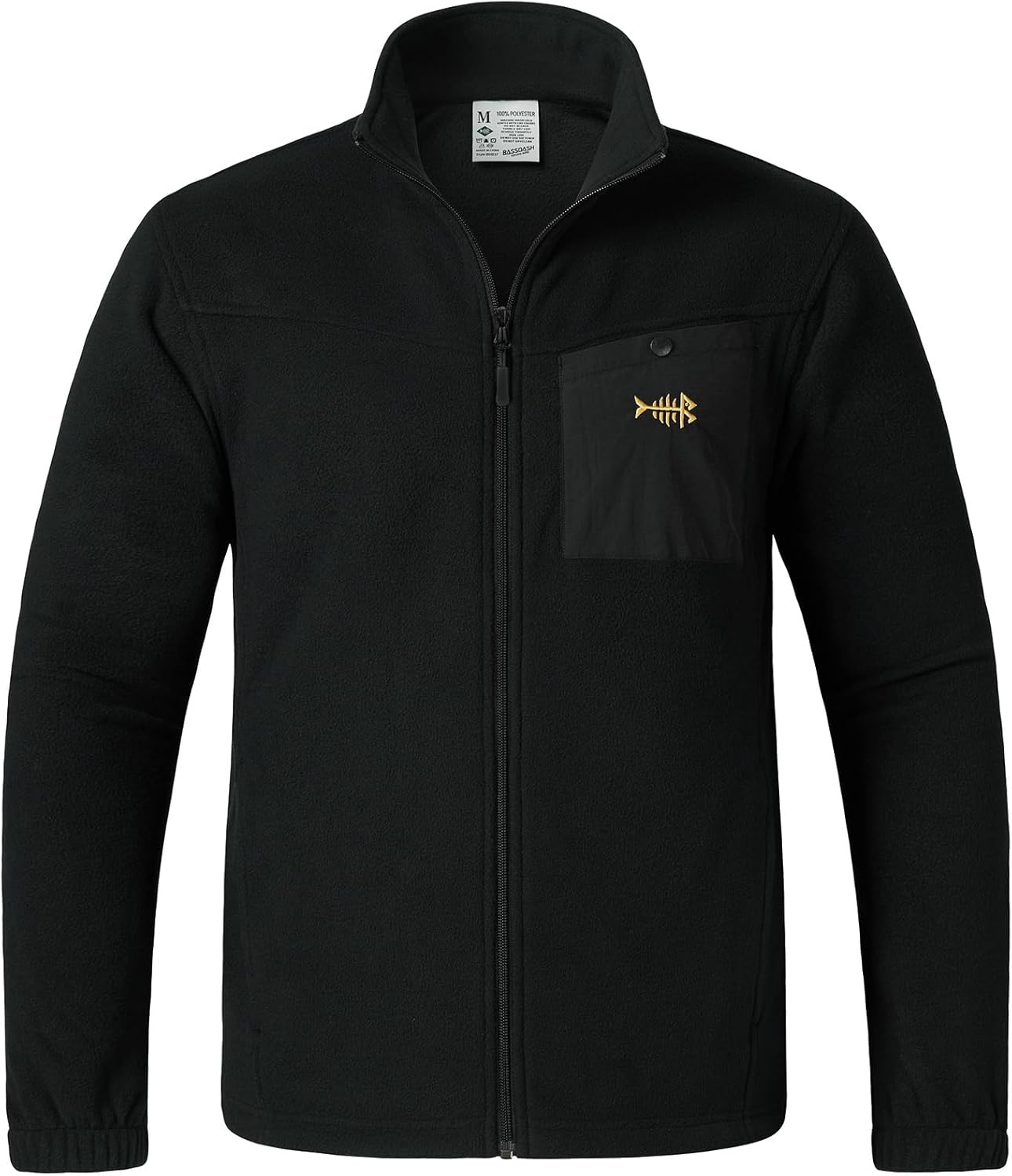 BASSDASH AllDay Men’s Full Zip Fleece Jacket Soft Sweatshirt Breathable Mid-Weight Polar Fleece Winter Coat with Pockets - Image 3