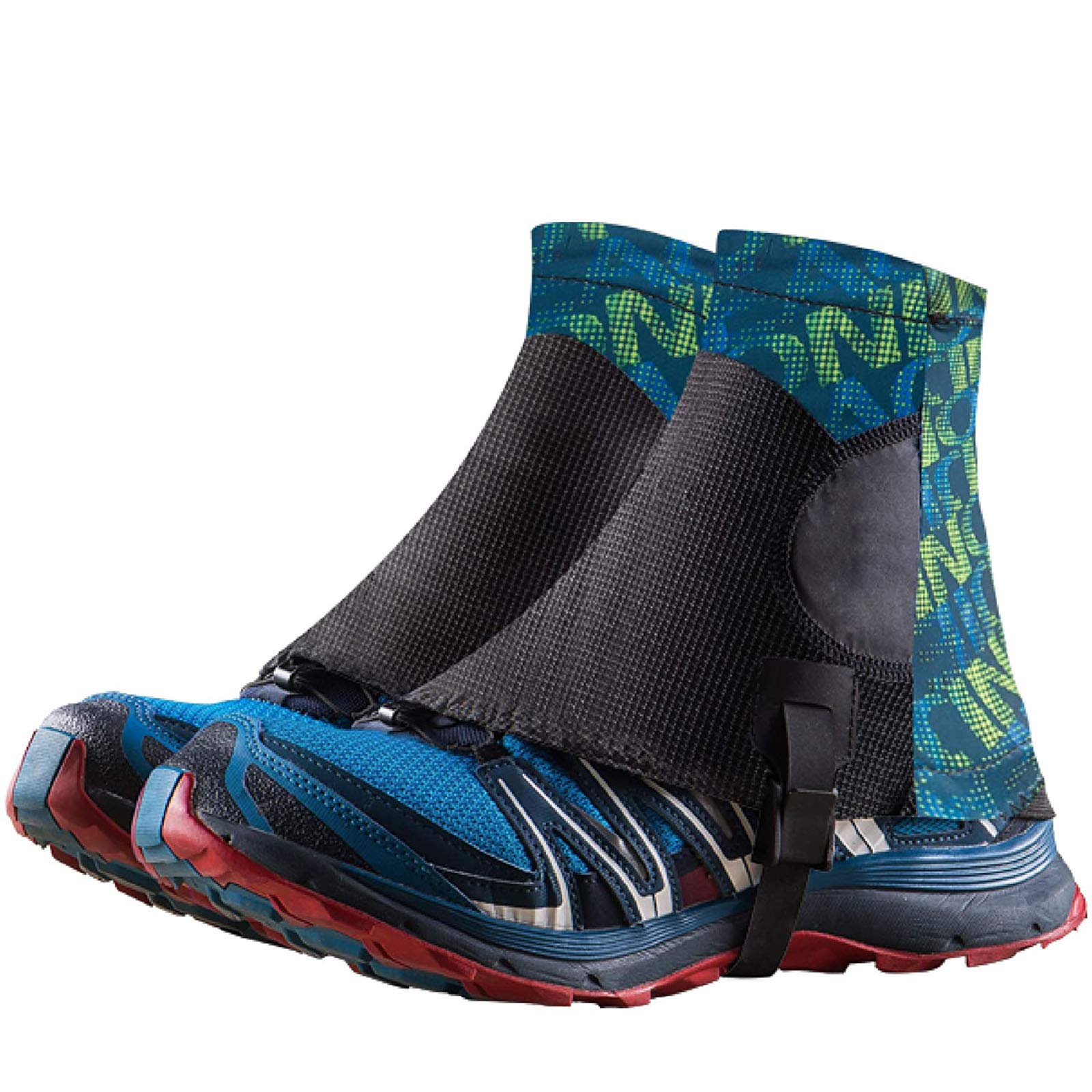 Sandproof Low Trail Gaiters, with UV Protection & Breathable Waterproof Lightweight Leg Cover, for Women Men Youth Hiking Climbing,C