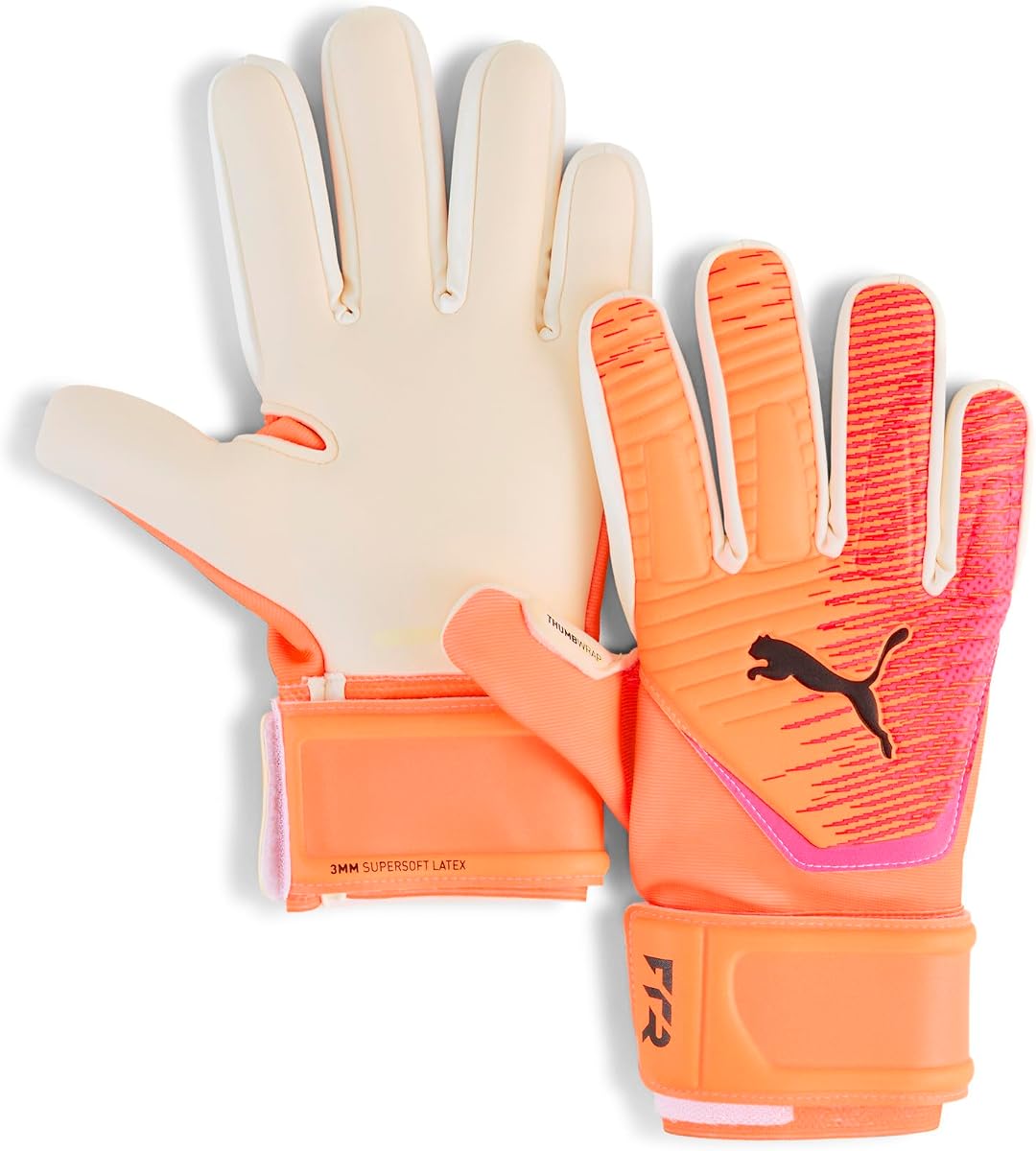 PUMA Guantes de portero de corte negativo Future Match unisex, Heat Fire-Ravish AH25, 9