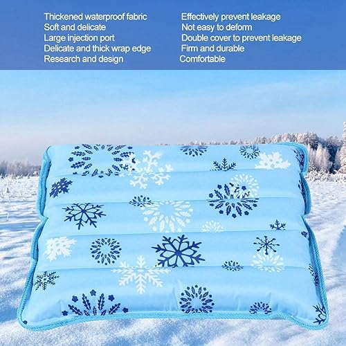 Miniatura 2 de Salmue Cojín de almohada fresco paquete de hielo de gel reutilizable con polvo de cristal de hielo alfombrilla de enfriamiento de verano cojín