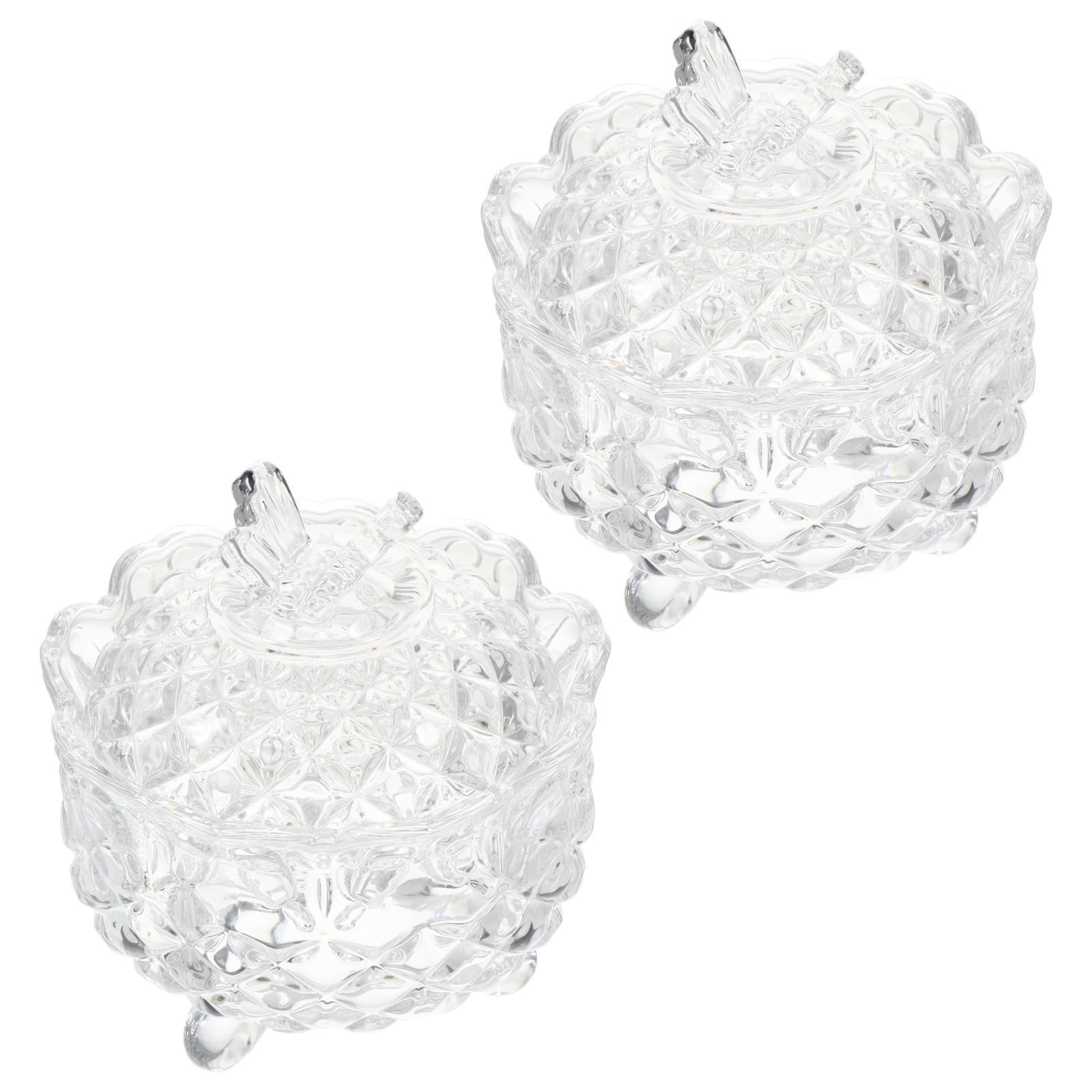 Homoyoyo 2 Piezas Tarros de Cristal Transparentes para Dulces con Tapa Contenedores de Almacenamiento Prácticos para Snacks y Caramelos Diseño Elegante y Funcional para Cocina y Hogar