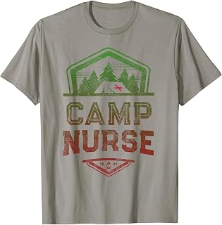 Vintage CAMP NURSE Staff Summer FOMO Campground Crew RN T-Shirt