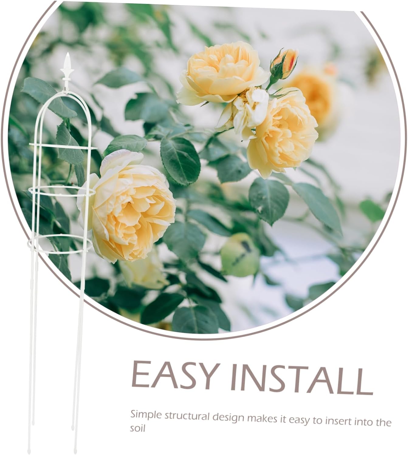 VICASKY Pea Trellis for Garden Metal Plant Support for Climbing Vines Obelisk Trellis Plant Supplies Weatherproof