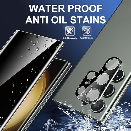 Miniatura 13 de letosan - Protector de pantalla de vidrio para Samsung Galaxy S22 Plus 5G, vidrio templado 9H, compatible con huellas dactilares ultrasónicas