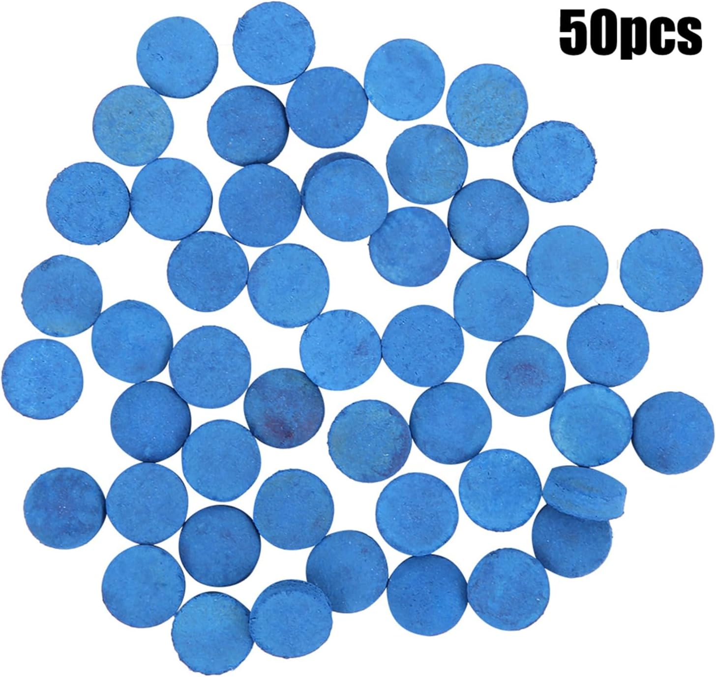Dioche 50PCS Leather Billiard Pool Cue Tip Replacement Accessory - 9MM, 10MM, 13MM Options with Storage Box for Snooker and Pool Stick Maintenance
