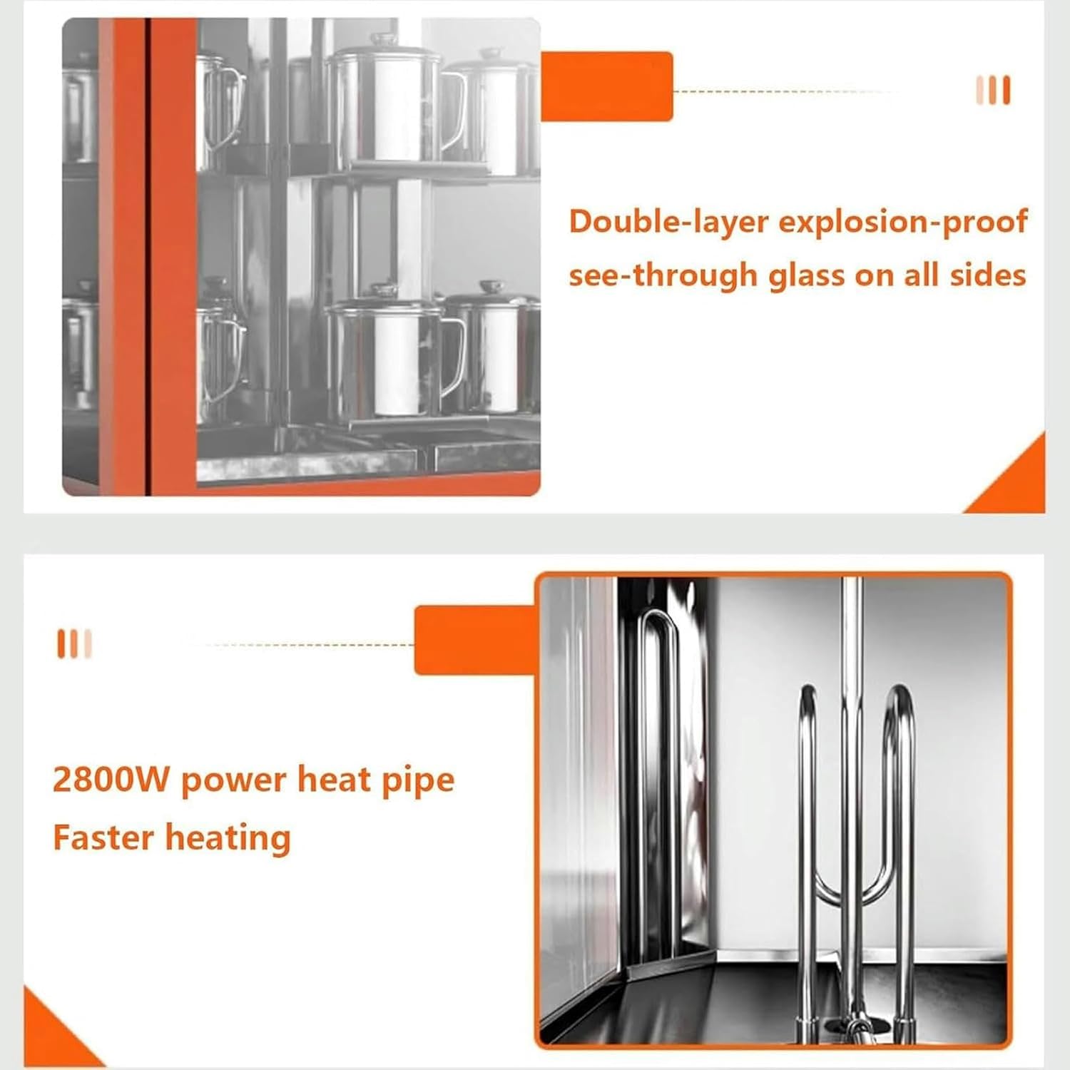 360 ° Rotating Sweet Potato Oven, 2800 Watt Commercial Pizza Oven, Stainless Steel Sweet Potato Oven, 1 to 60 -Minute Timer, Temperature Selection from 50 to 250 ° C A