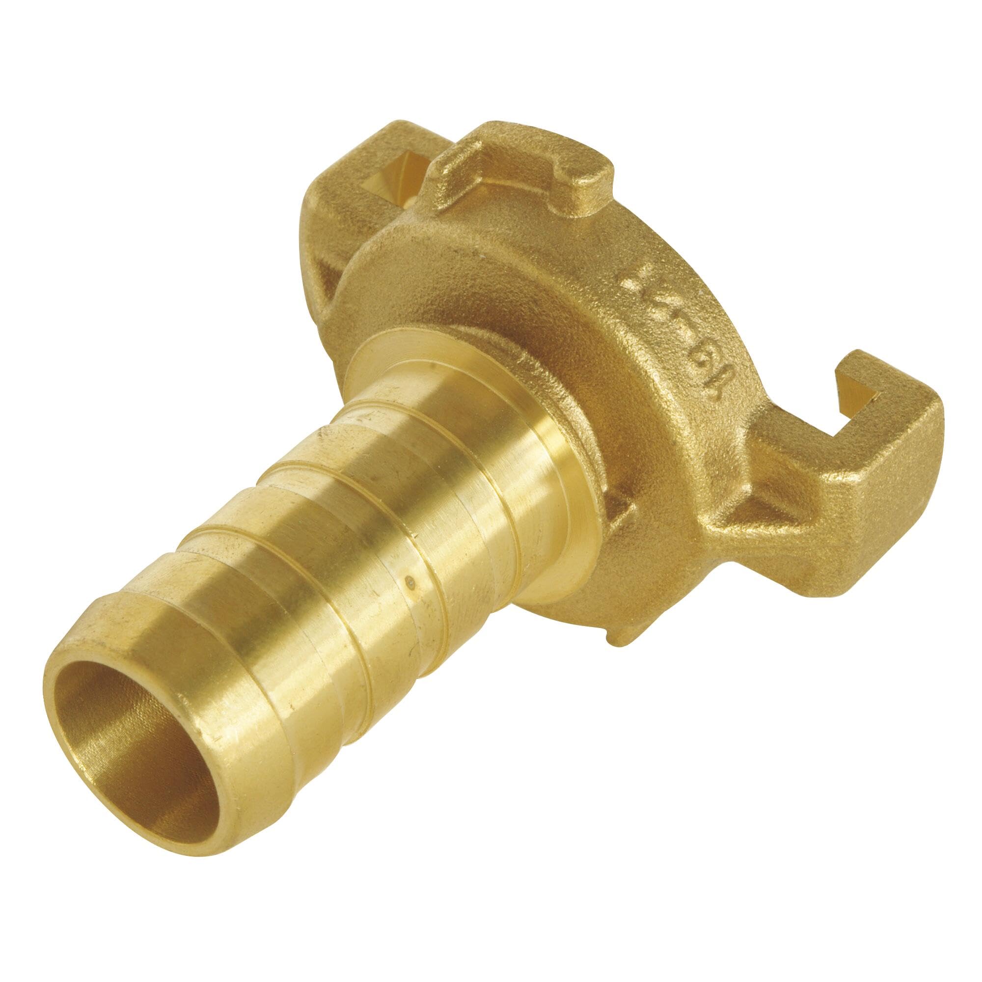 SOMATHERM FOR YOU, Raccord express cannelé pour tuyau Ø25mm - Corps en laiton durable, joint intégré pour étanchéité, connexion rapide à robinet, idéal pour arrosage efficace
