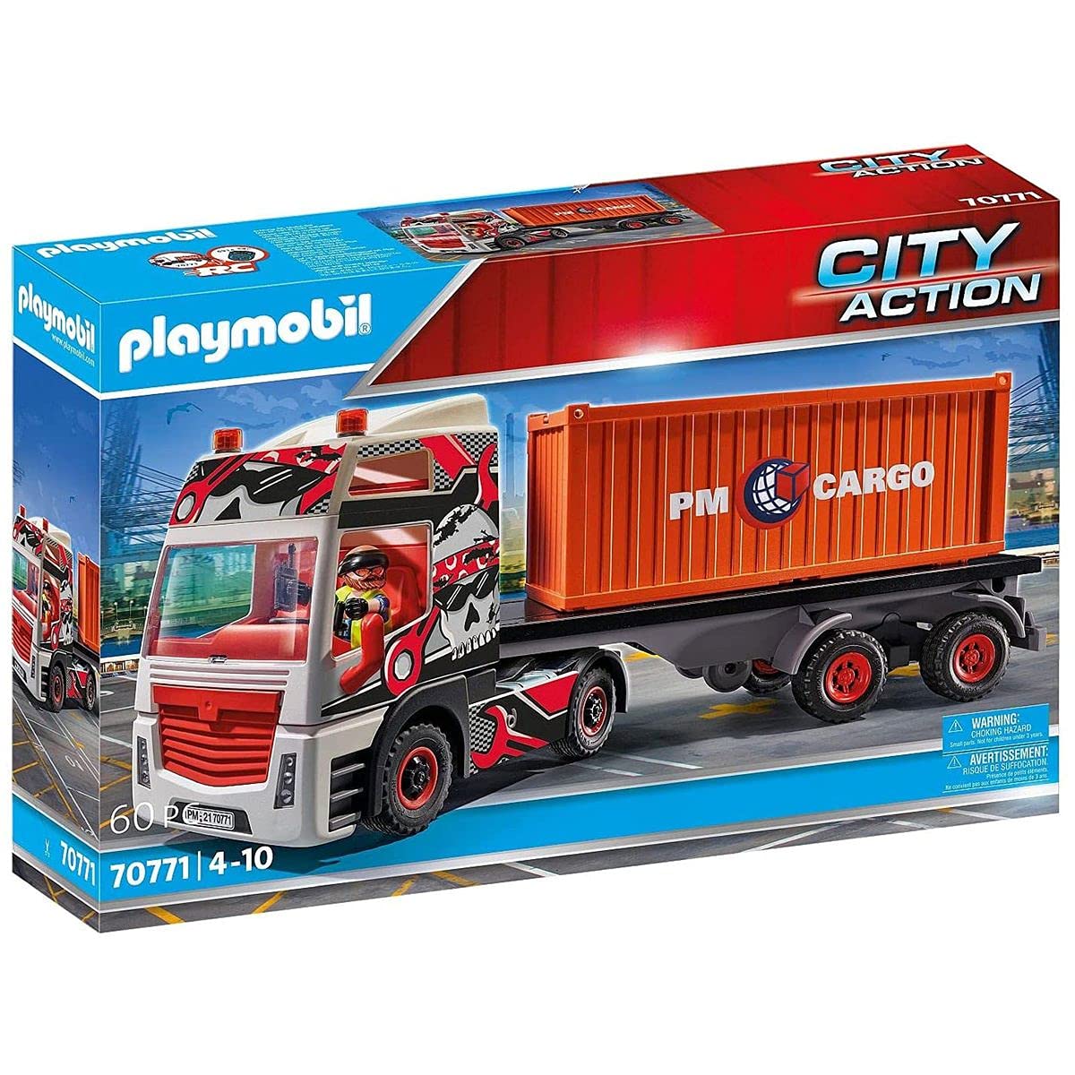 PLAYMOBIL City Action 70771 LKW mit Anhänger, RC-fähig, Ab 4 Jahren