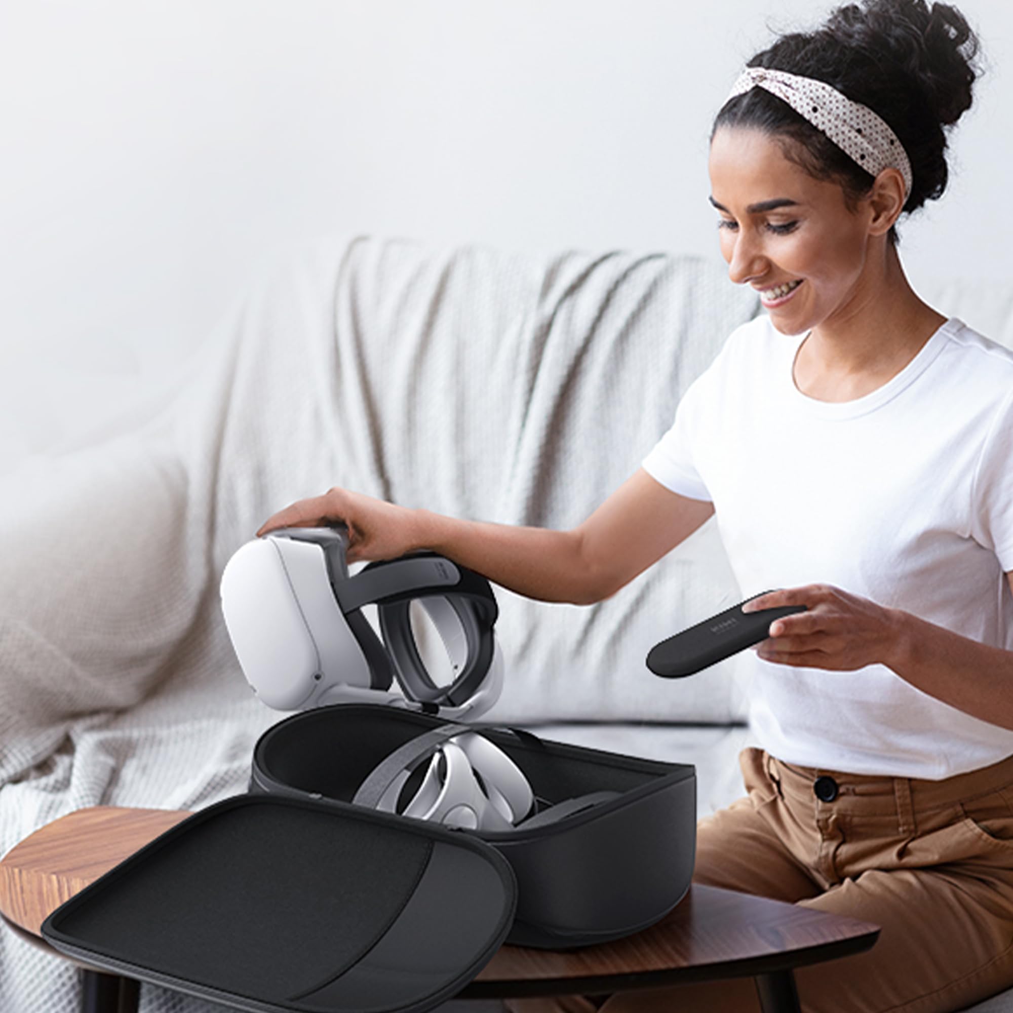 Custodia KIWI design Compatibile con Quest 2, Guscio Rigido in PC per Viaggi