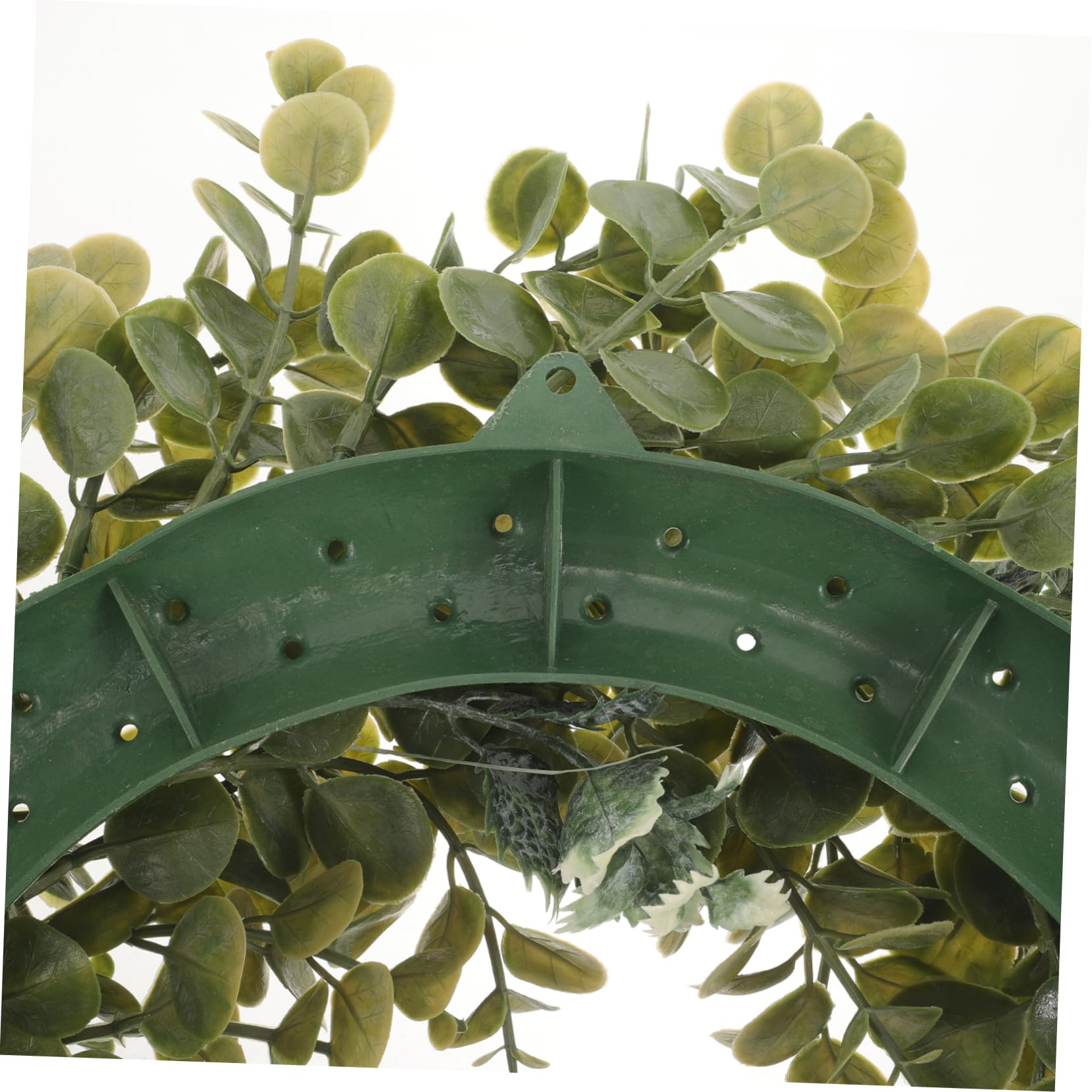1stück Eukalyptus-wandkranz Aus Kunstmaterial Für Hochzeiten Türdekoration Und Festliche Anlässe Grüner Pflanzenkranz Dekorative Haushaltsgirlande