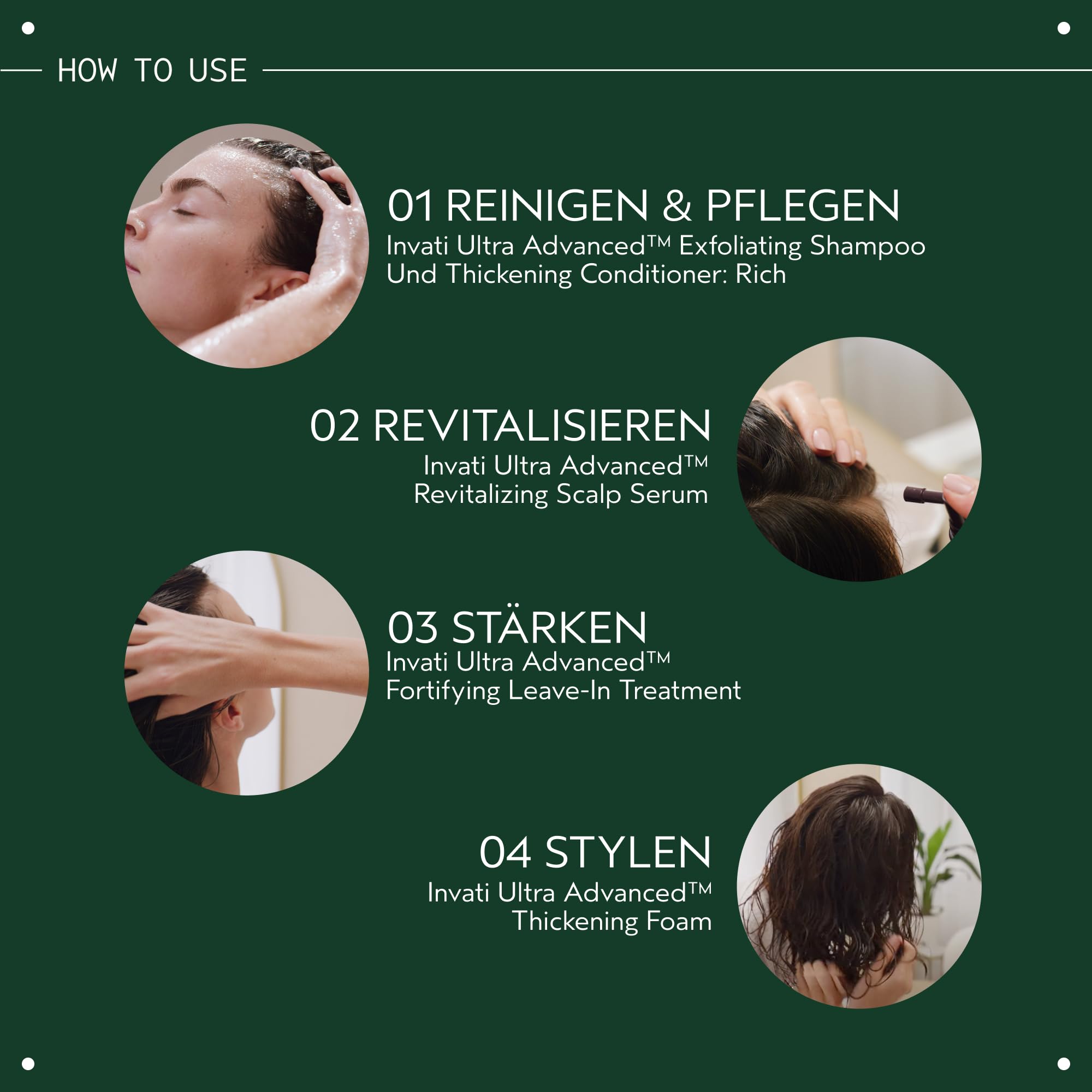 Aveda Invati Ultra Advanced™ Exfoliating Shampoo Rich | Schritt 1 von 4 | Für mittleres bis dickes, dünner werdendes Haar