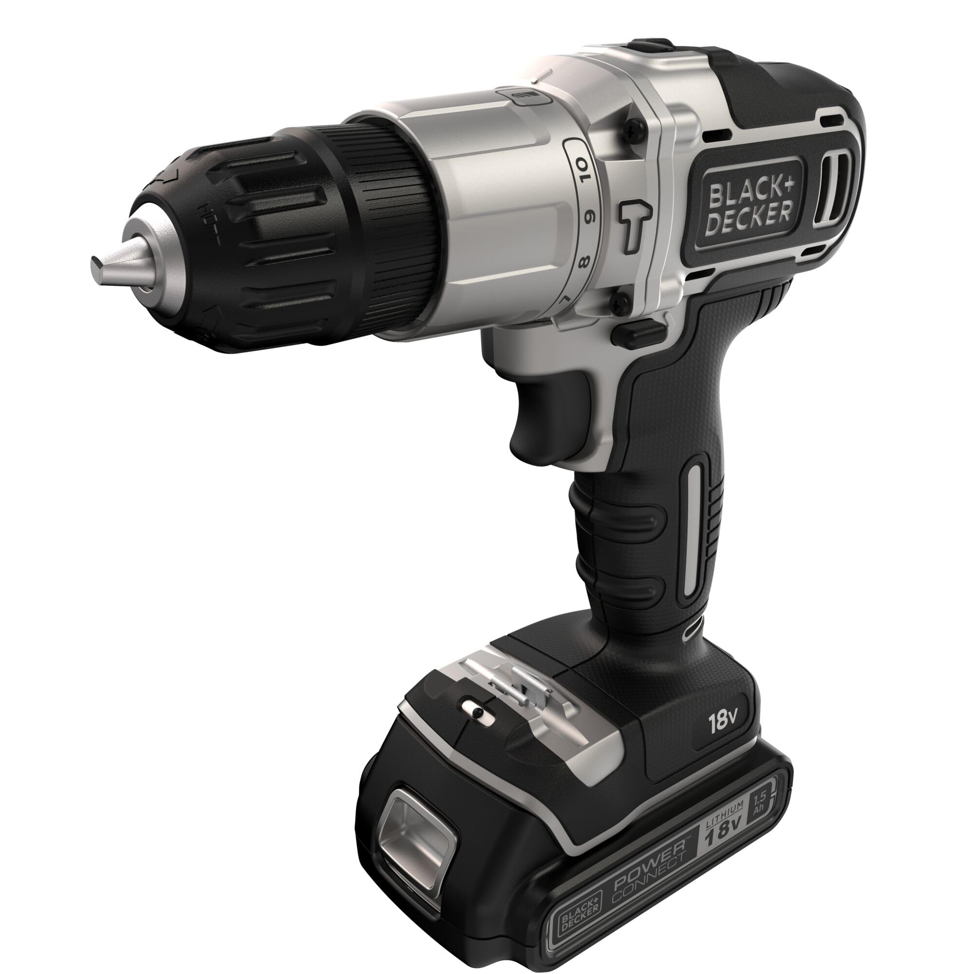 Black + Decker Silver Series BDCHD18SC1K-QW 18V 1.5Ah Tek…