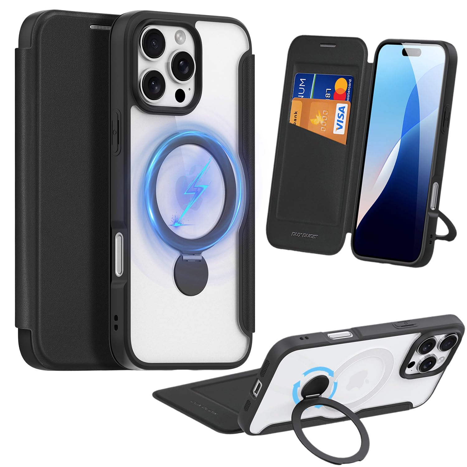 ケータイ アクセサリ Amazon.co.jp: Fadkzyxr iPhone 16 Pro 用 ケース 手帳型 カード