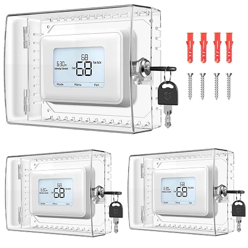 Gedreew 3 PCS Large Thermostat Lock Box Cover
