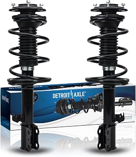 Detroit Axle - 2 Front Struts for 2003-2008 Toyota Corolla Complete 2 Struts w/Coil Springs 2004 2005 2006 2007 Replacement Quick Install Ready Strut Shock Assembly