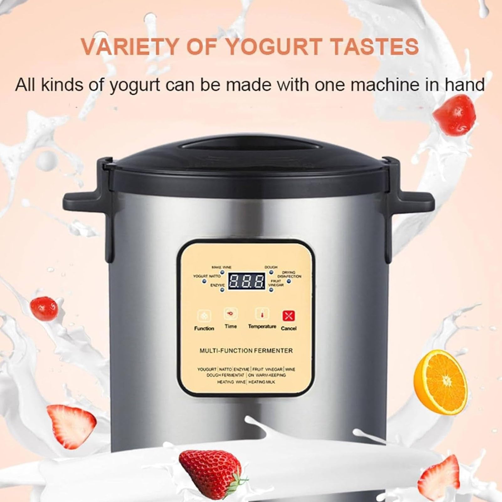 Fermentatore For Yogurt 12L/18L,Protezione In Caso Interruzione Corrente