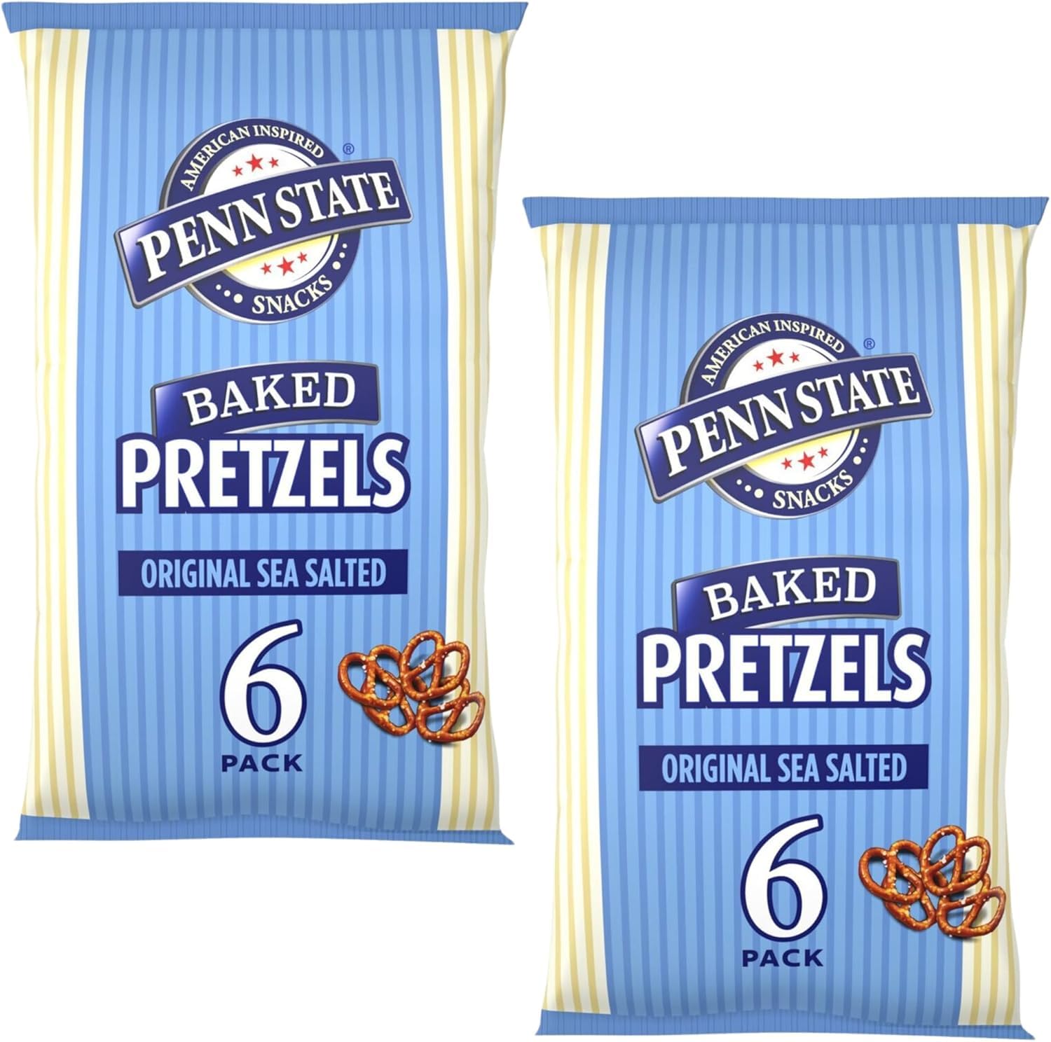 Multipack Pretzel Bundle With Penn State Sea Salted Pretzels 6 x 22g (2 Pack)