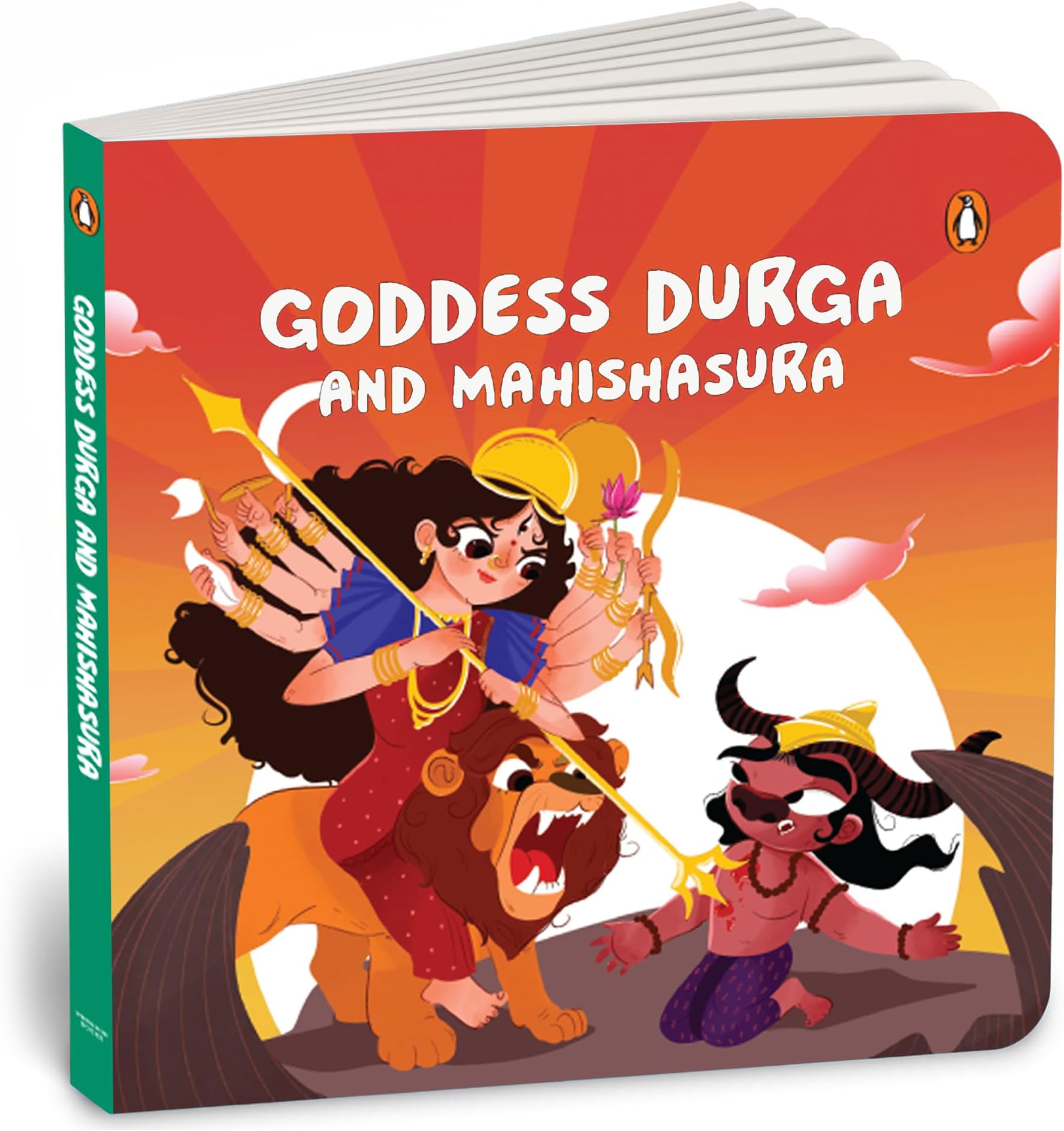Goddess Durga and Mahishasura: Tales of Hindu Gods and Goddesses: An Illustrated Board Book for Kids | Story Book on Durga | Ages 5+ [Select Learning]