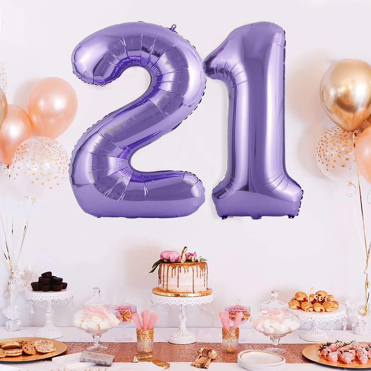 Riesen-Luftballon '21' In Pink, 40 Zoll, Mit Helium Füllbar – Perfekt Für 21. Geburtstag Einer Frau