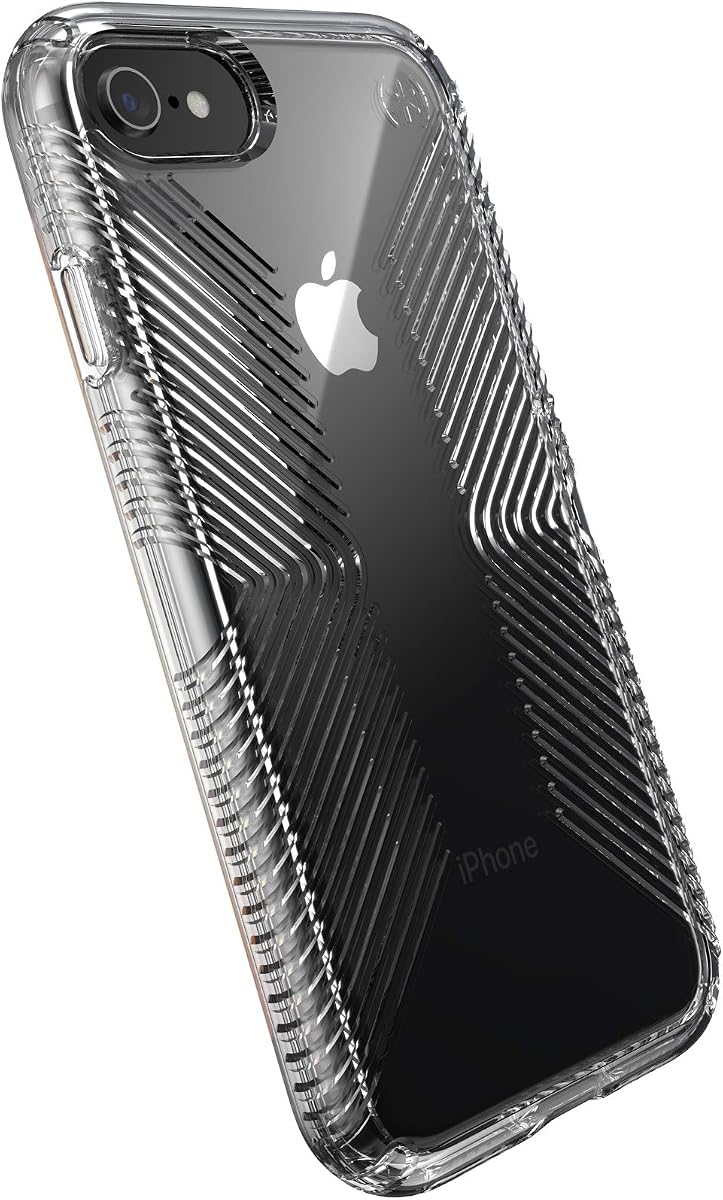 Products Presidio Perfect-Clear with Grip Case, Compatible with iPhone SE (2022)| iPhone SE (2020)| iPhone 8| iPhone 7, Clear/Clear (136216-5085)