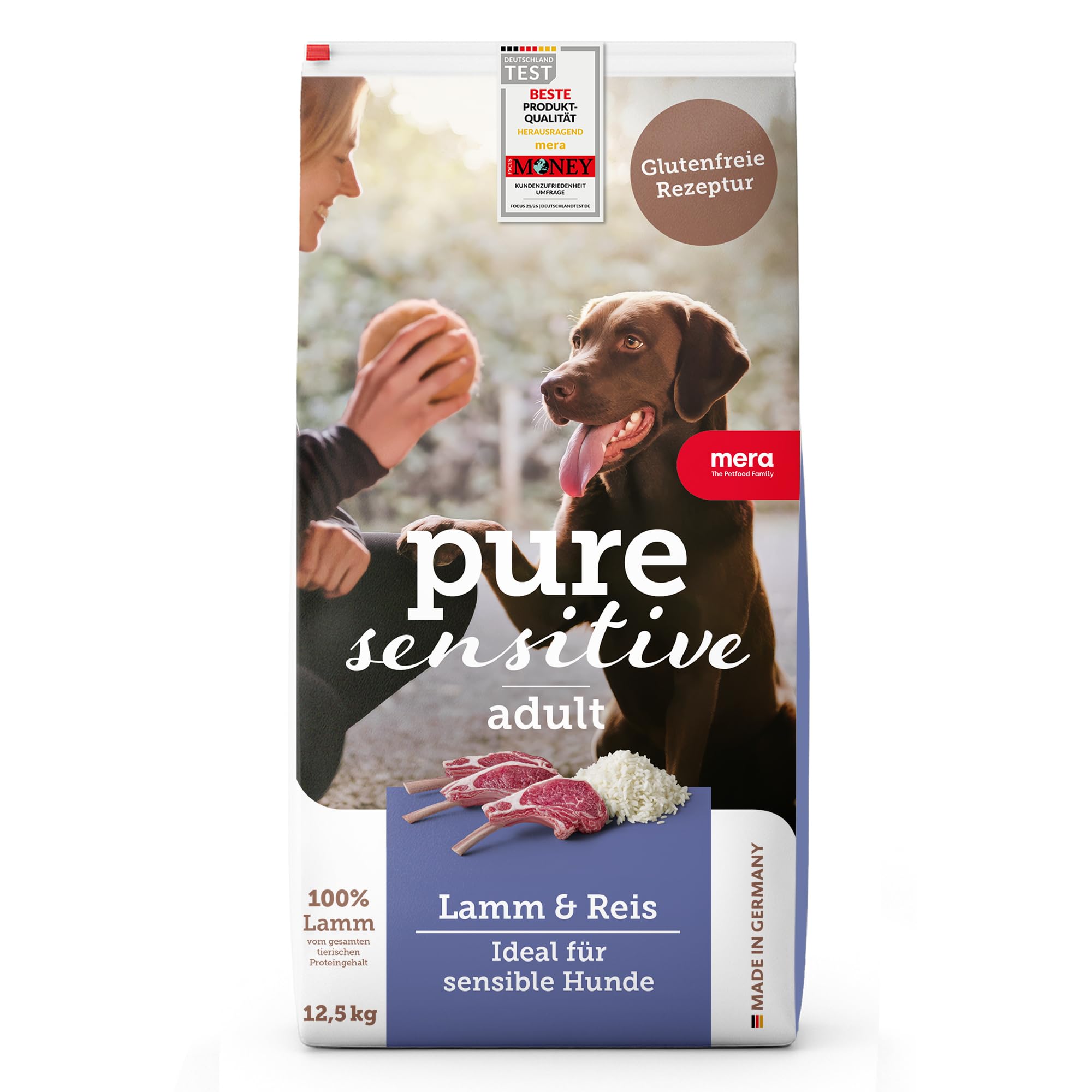 MERA Pure Sensitive Lamm & Reis 12,5kg Hundefutter trocken