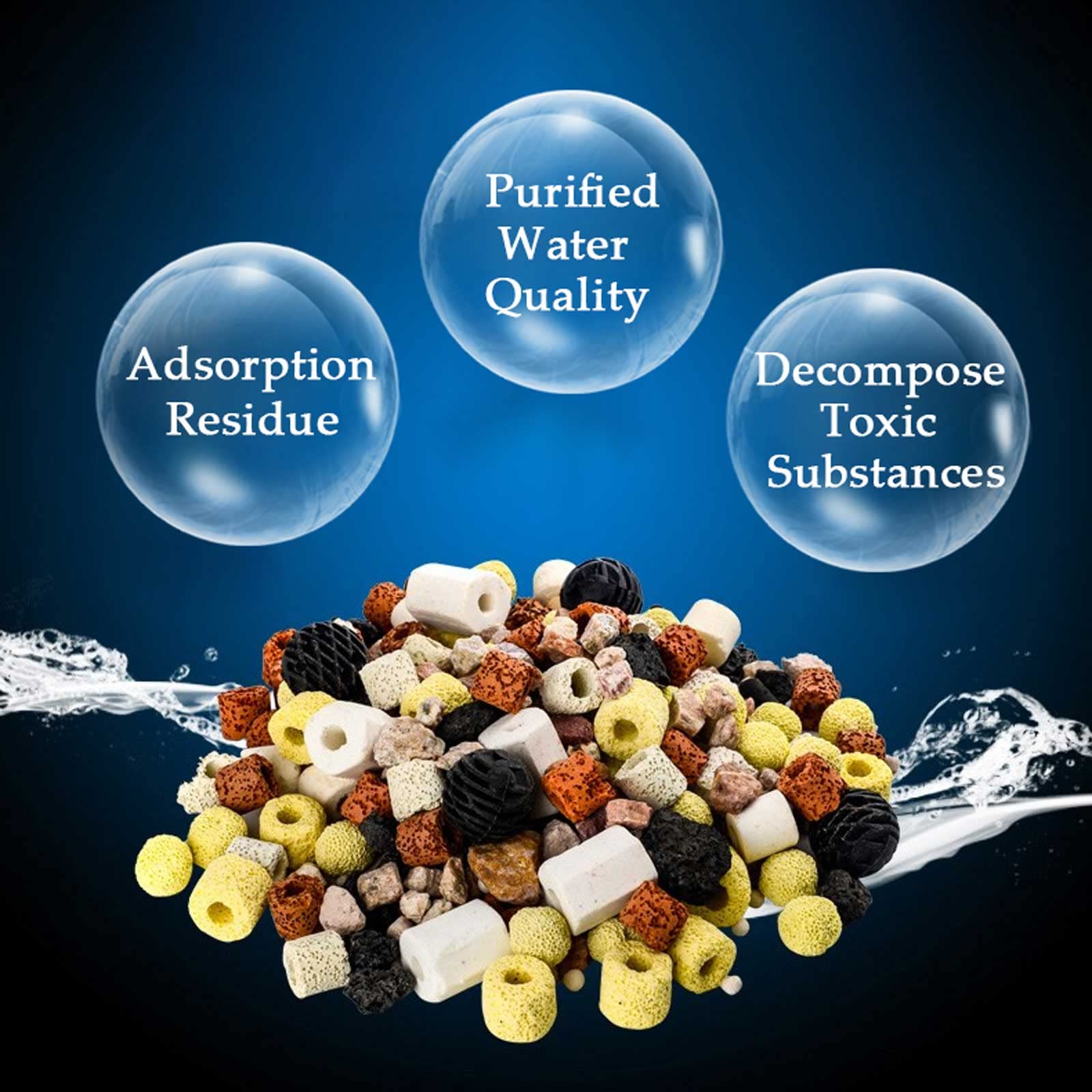 Cannolicchi Ceramica Per Filtri Acquario 500g - 12 Tipi, Biologia Filtrante, Acqua Dolce - Foto 10