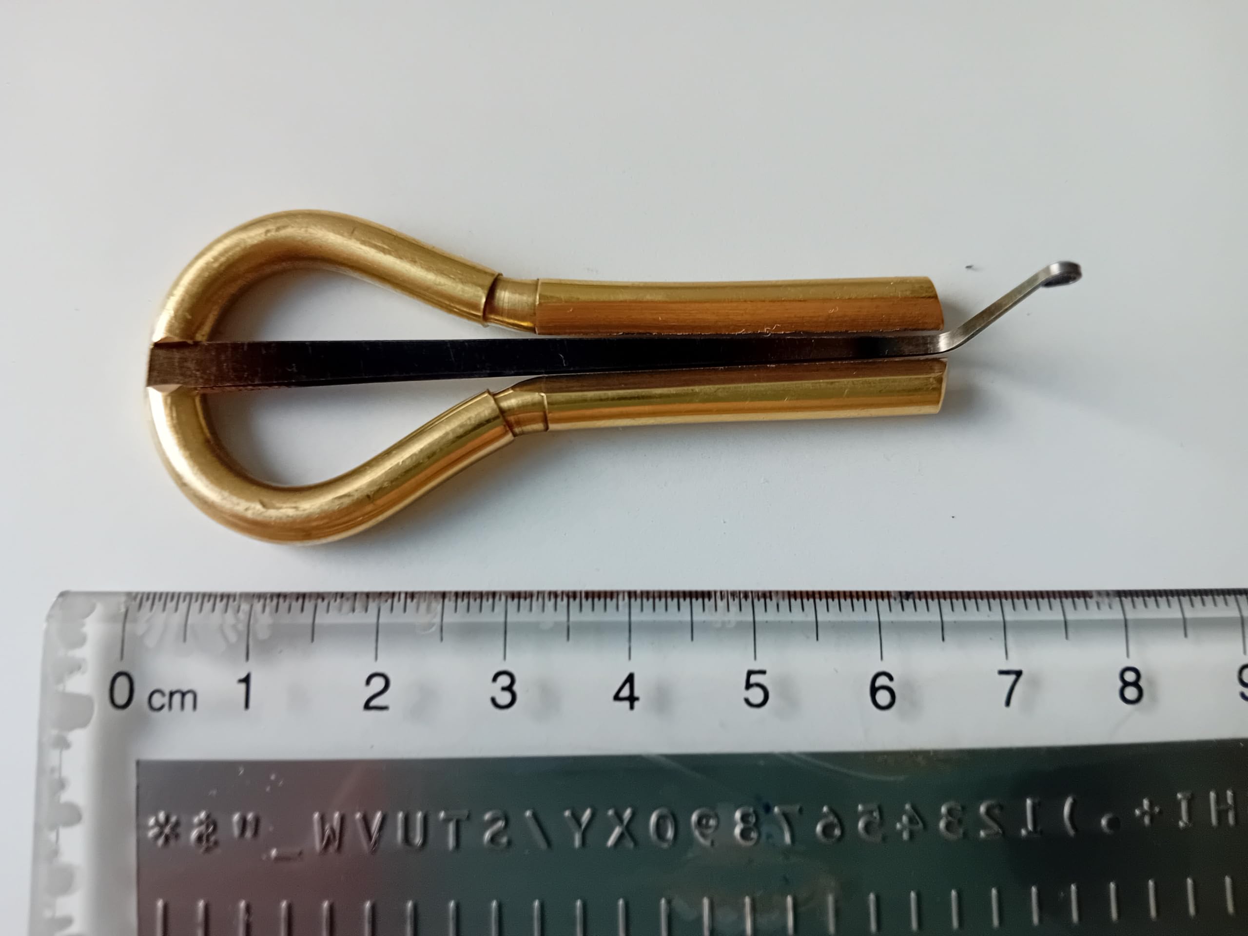 Harfa szczękowa - Spark, mosiądz, wysoka tonacja. Poziom początkujący – średnio zaawansowany, 67 mm.