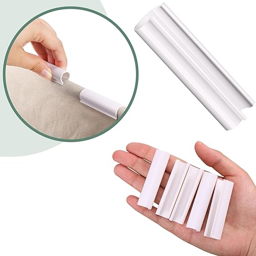 Miniatura 4 de Jetec 32 clips de PVC para cubierta de piscina para invernaderos de piscina sobre el suelo, cubiertas de filas, jardín, refugios, protección