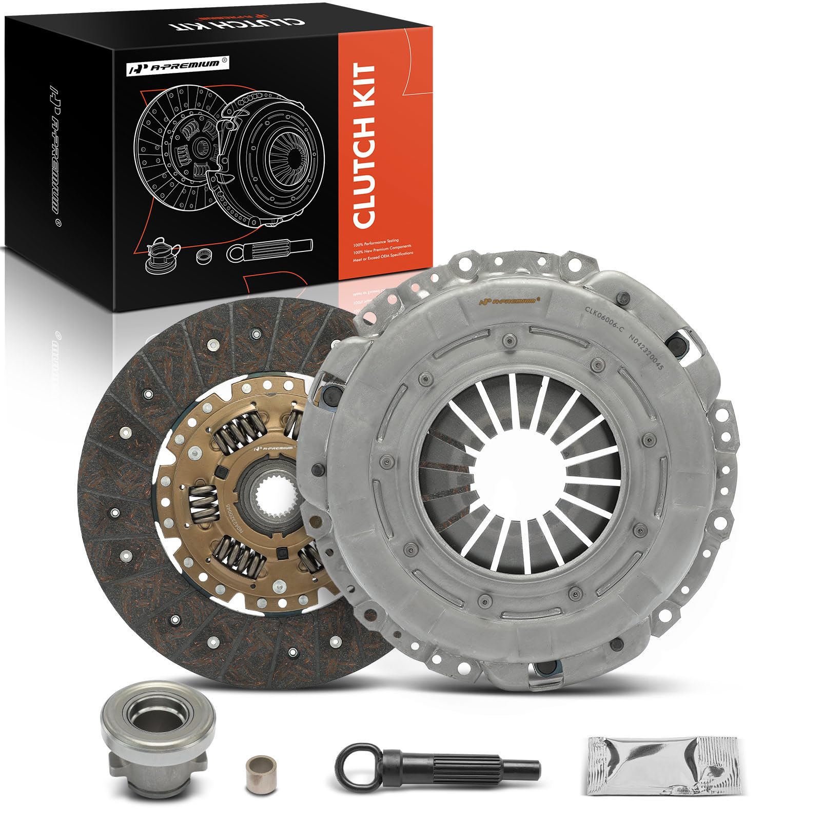 A-Premium Transmission Clutch Kit Set Compatible with Nissan Pathfinder 1987, Pickup 1995-1996, 720 1983-1986, D21 1986-1994, 2.0L 2.4L