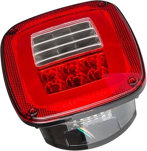 Miniatura 2 de Lumitronics LED 12V 6 funciones universal de cola trasera/freno/giro/parada/licencia/luz de respaldo para Jeeps, Jeep Wrangler