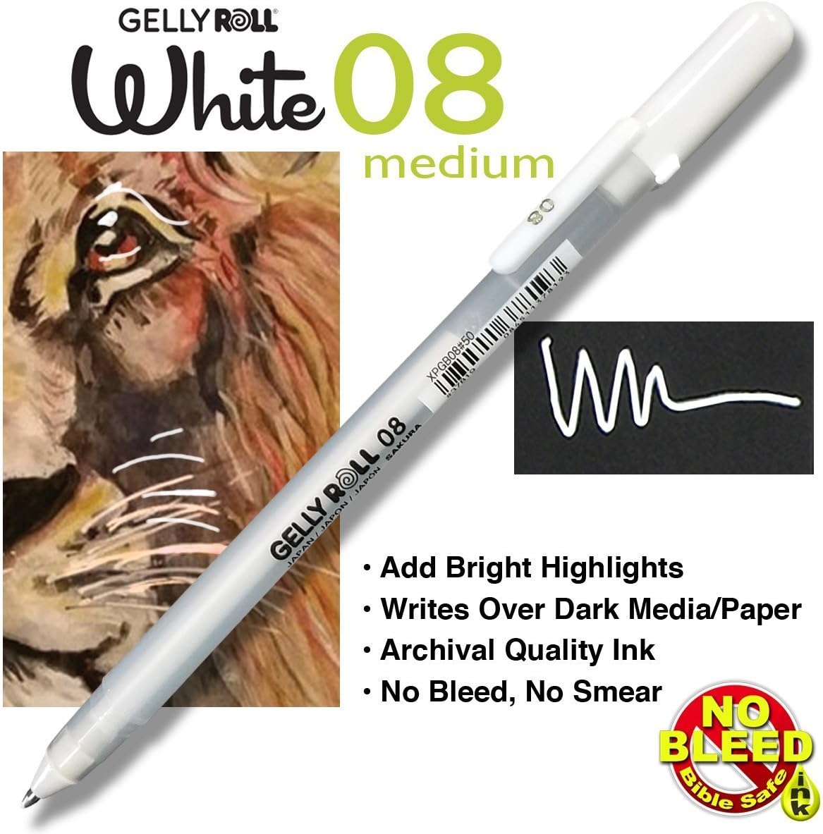 G.T. Luscombe Company, Inc. Gelly Roll Pen Favorites Kit #5 - Set of 5 Black & White