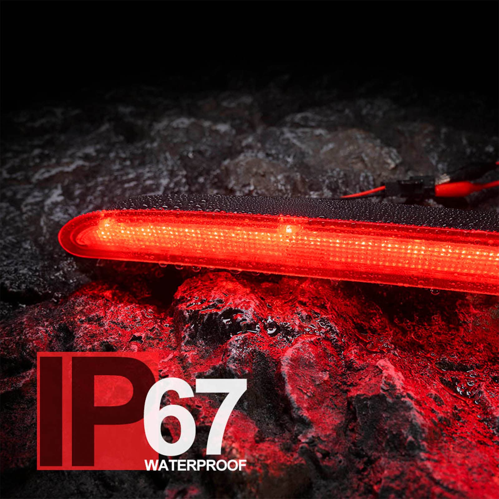 Terza Luce Stop A LED Rossa Per Opel Vauxhall Astra J 5D GTC OPC - Ricambio 13372164 13262019, Segnale Stop Brillante