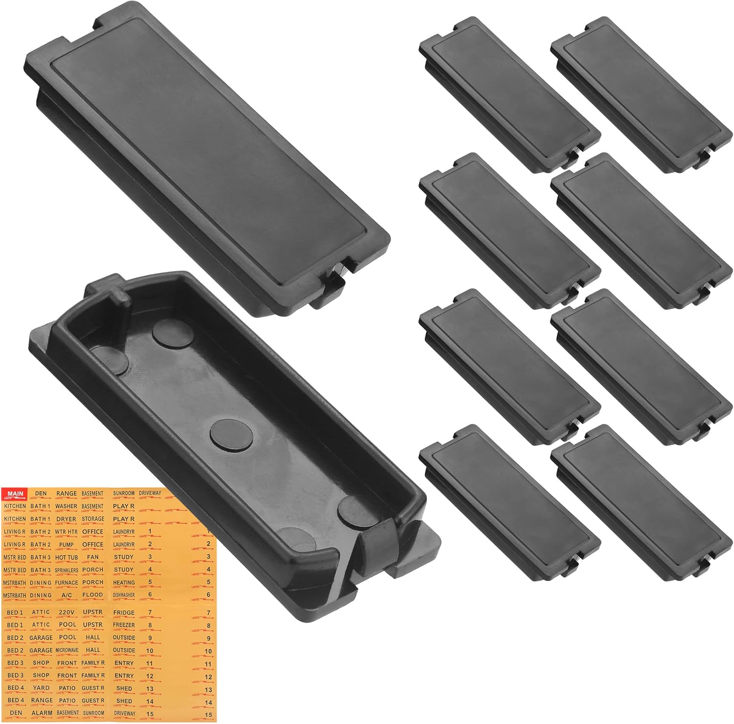 Breaker Filler Plate for Eaton Cutler Hammer Circuit Breaker Panel Cover, CHFPP Breaker Panel Blanks for 0.7 Inch Circuit Breaker Filler Square D, (with Electrical Panel Label Stickers) 10-Pack