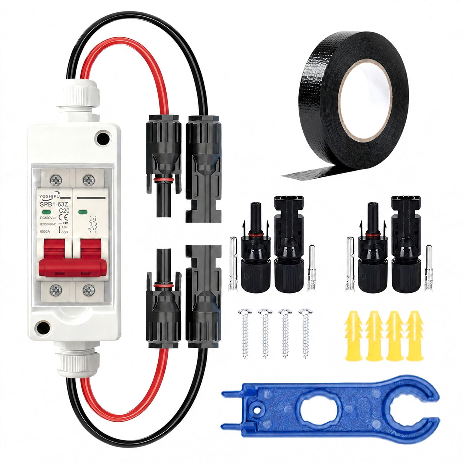 Solar Isolator Disconnect Switch 20A 500V PV DC Circuit Breaker