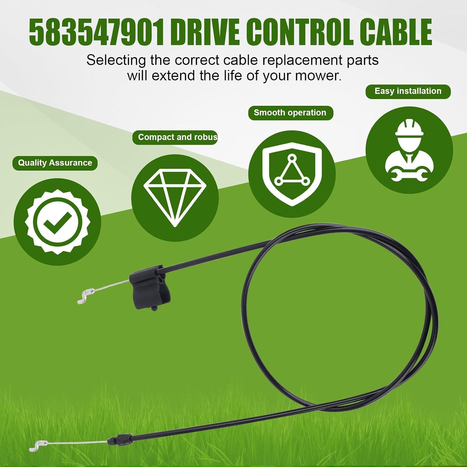 Lawn Mower Throttle Cable 583547901