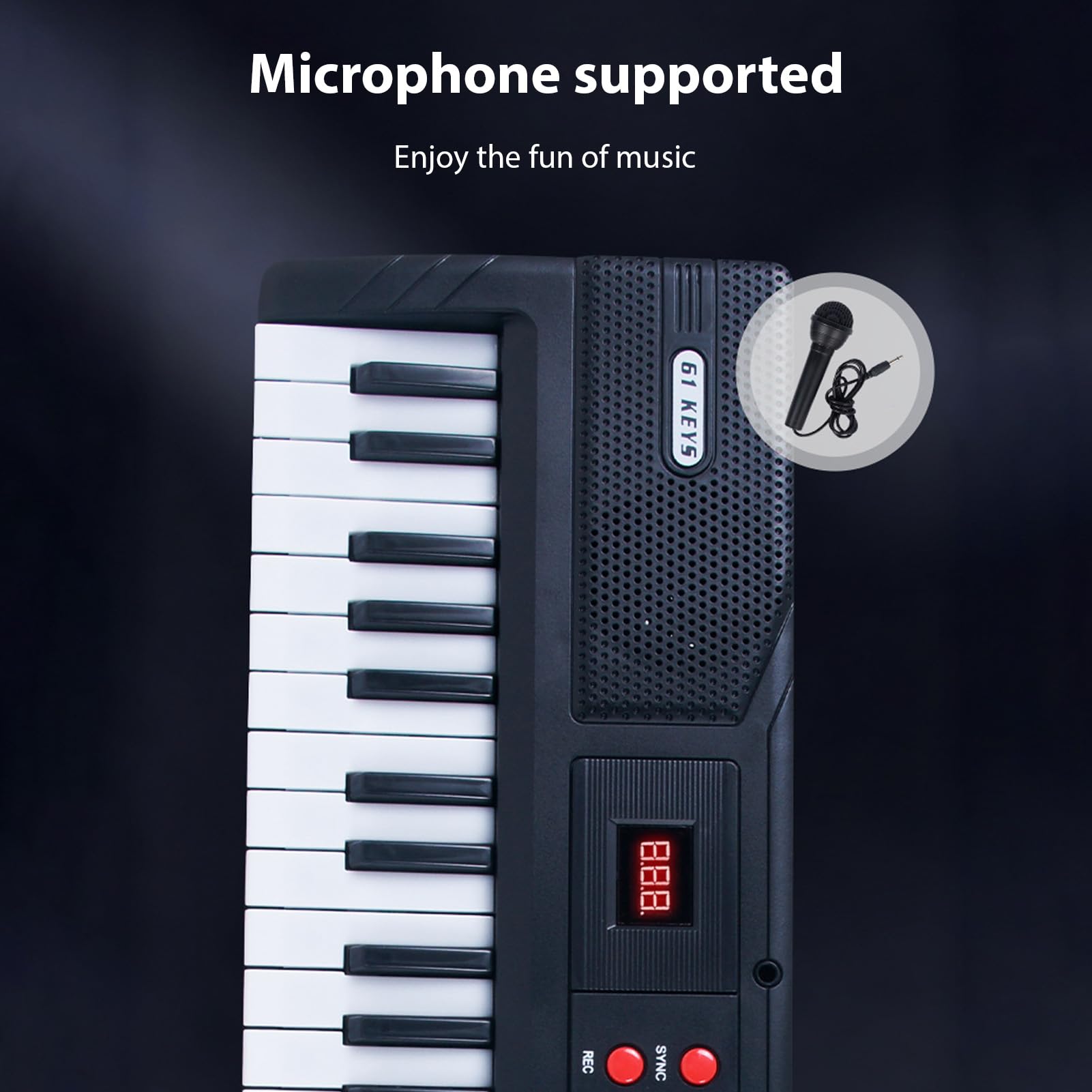 Wszechstronna Klawiatura do Cyfrowych Instrumentów Muzycznych z Metronomem Mikrofonowym do Nauki