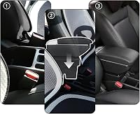 YJYWZH Peugeot 208 Középkonzol Tárolódoboz 2013-2018 Italos Tartóval 8